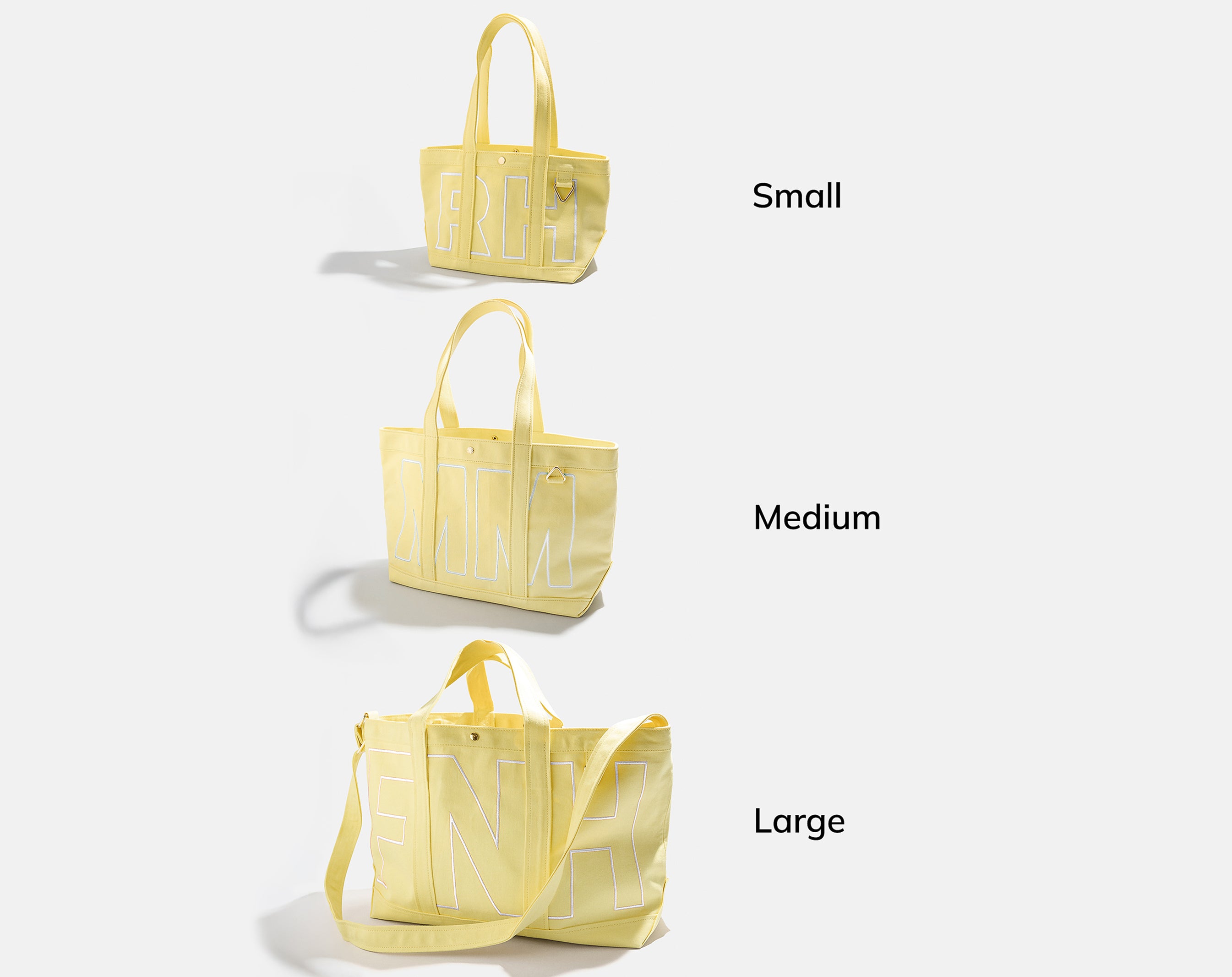 Custom Alpha Tote - Butter Yellow-Blues Comming