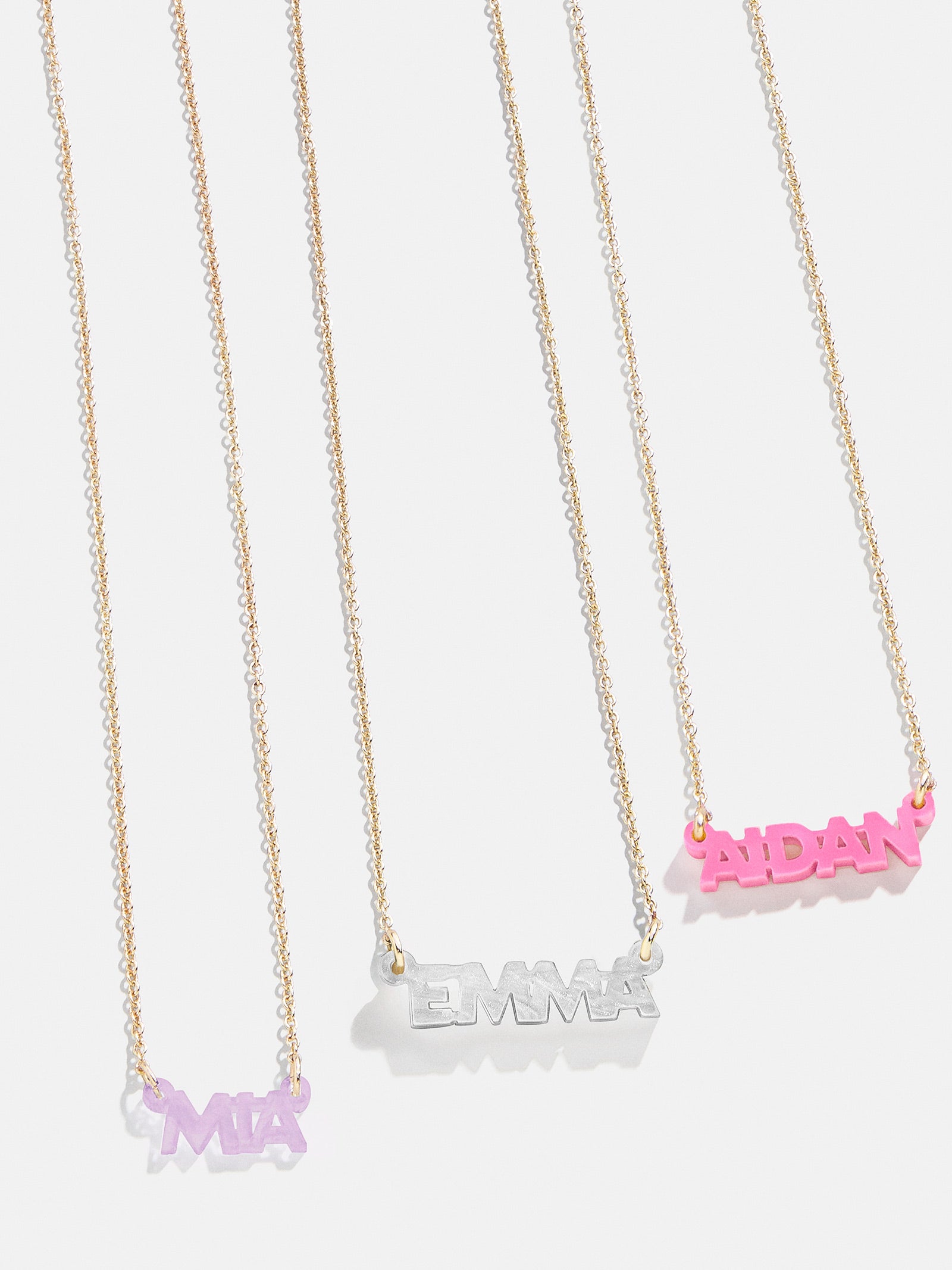 Kids' Custom Nameplate Necklace - Kids' Cable Chain-Blues Comming