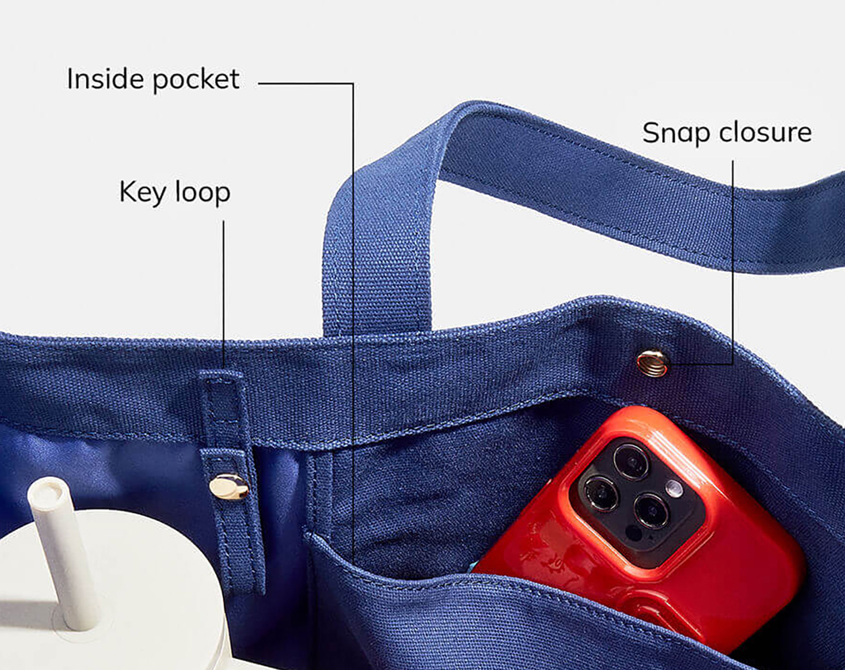 Medium Custom Icon Tote - Medium-Blues Comming