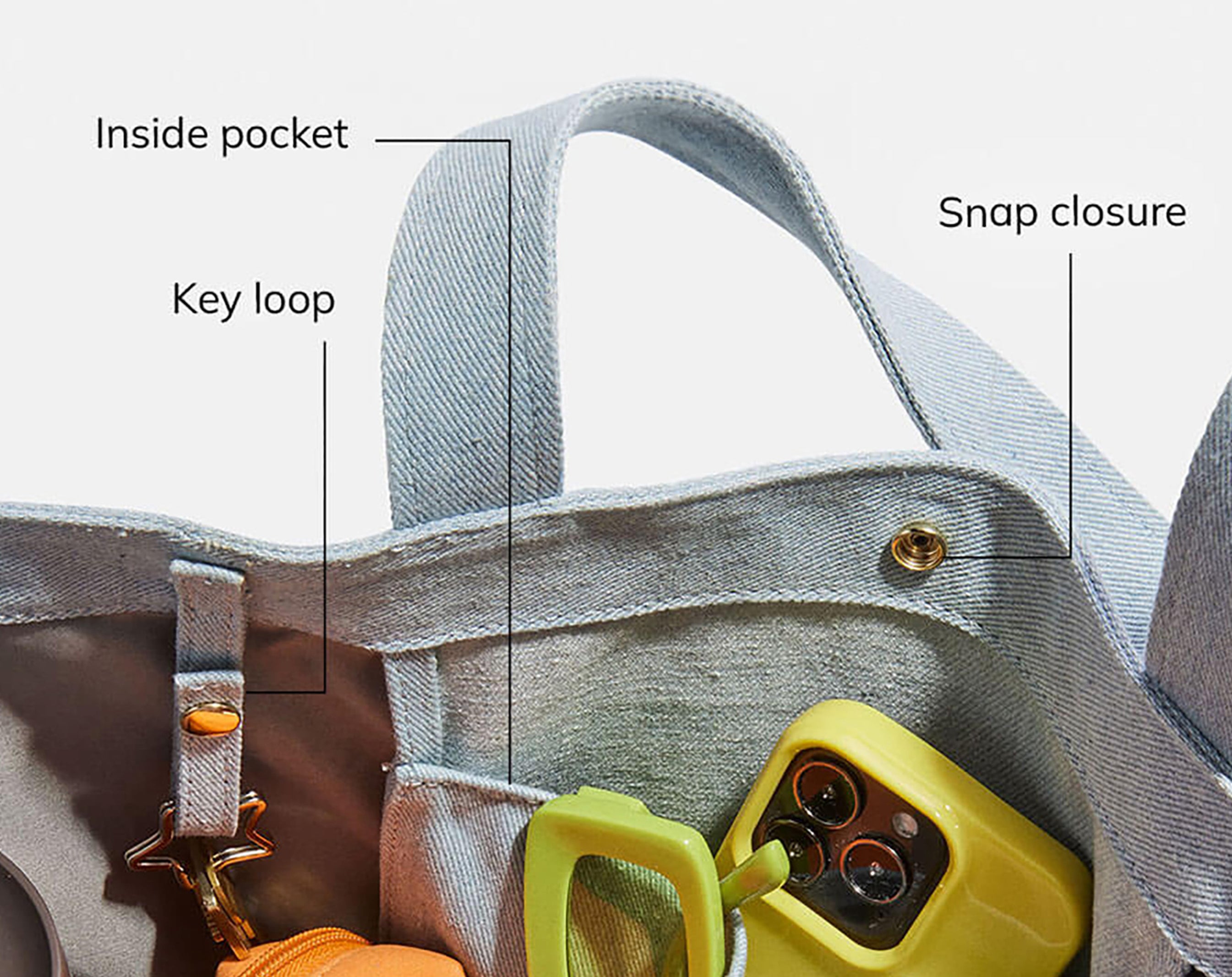 Medium Custom Icon Tote - Medium-Blues Comming