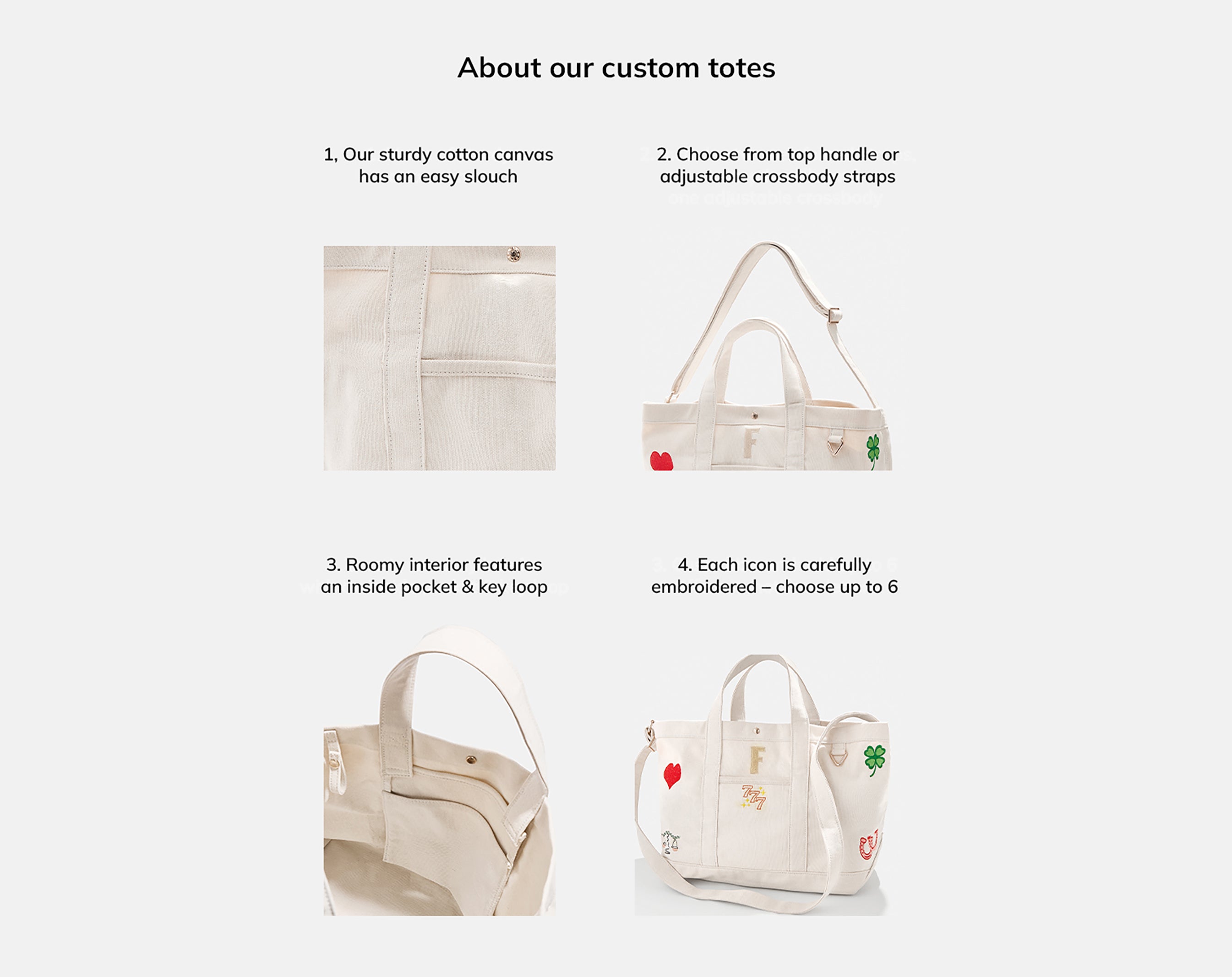 Large Custom Icon Tote - Large-Blues Comming