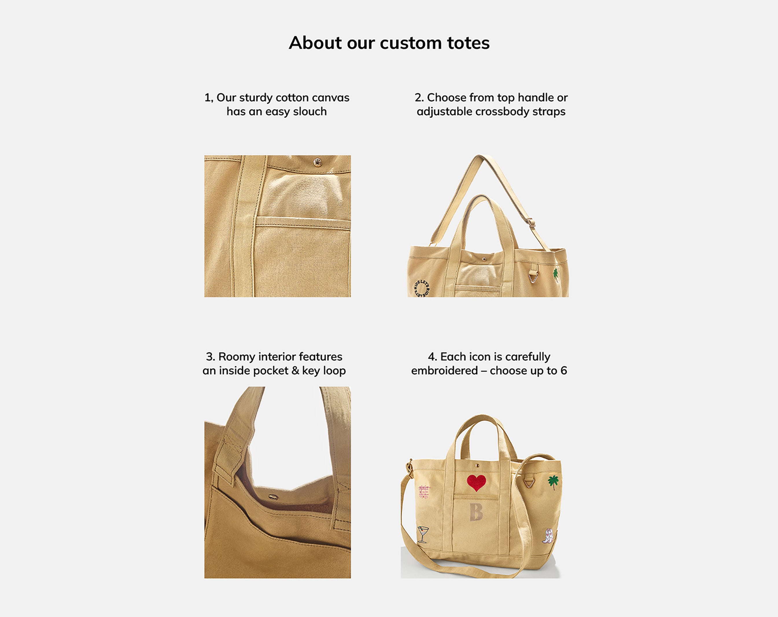 Large Custom Icon Tote - Large-Blues Comming