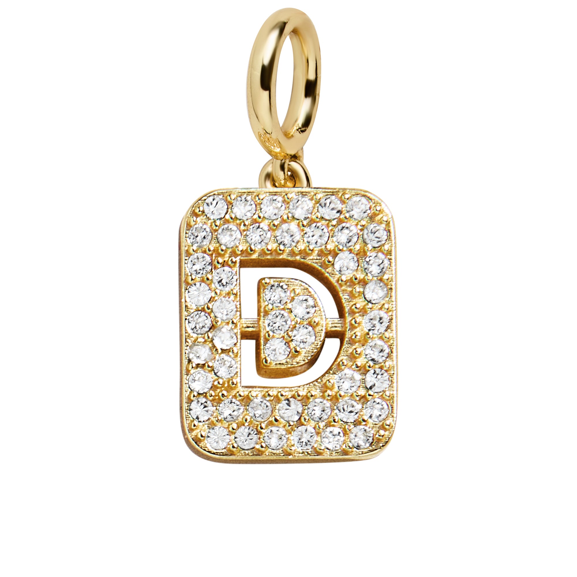 Block Pavé Initial Cluster Charm - D-Blues Comming