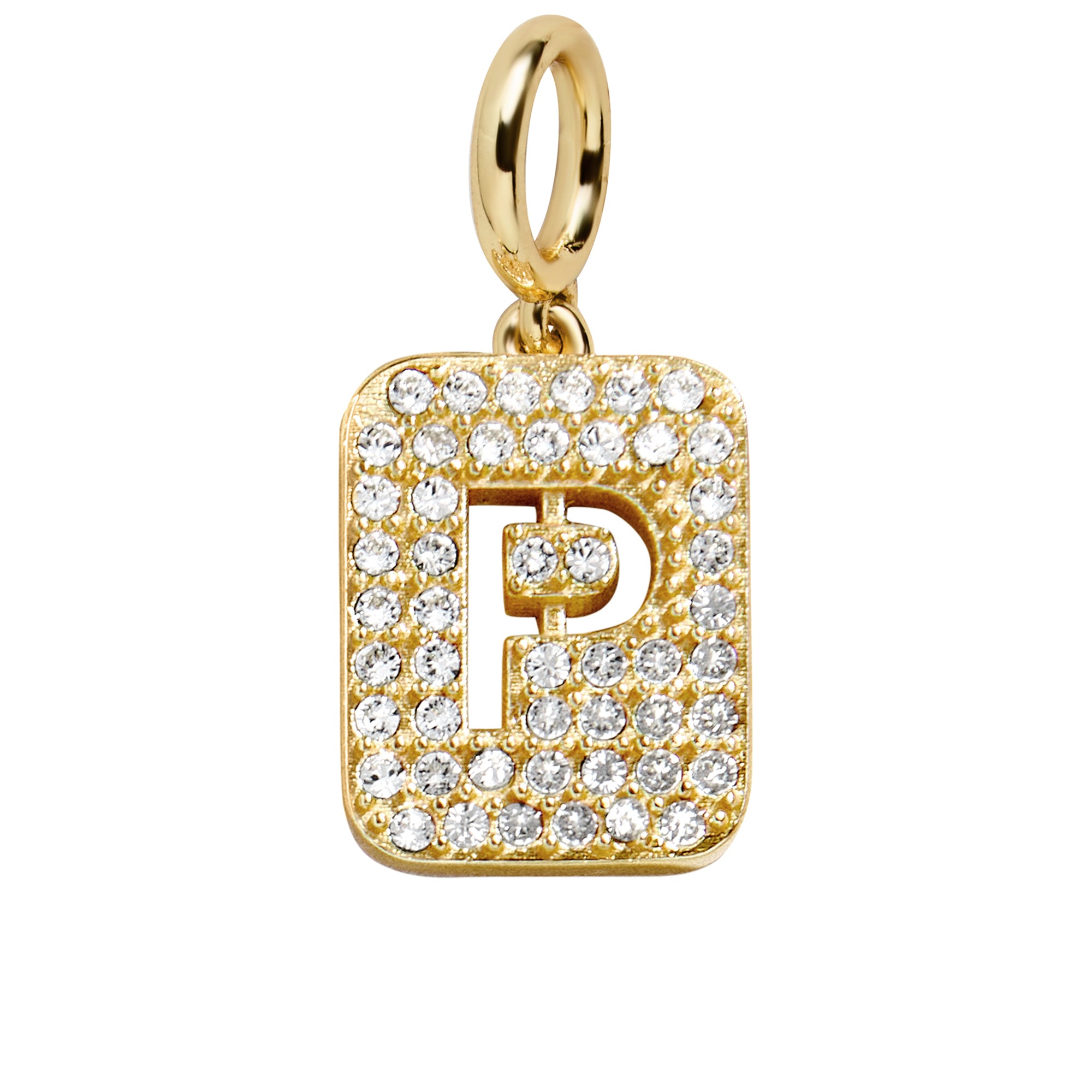 Block Pavé Initial Cluster Charm - P-Blues Comming