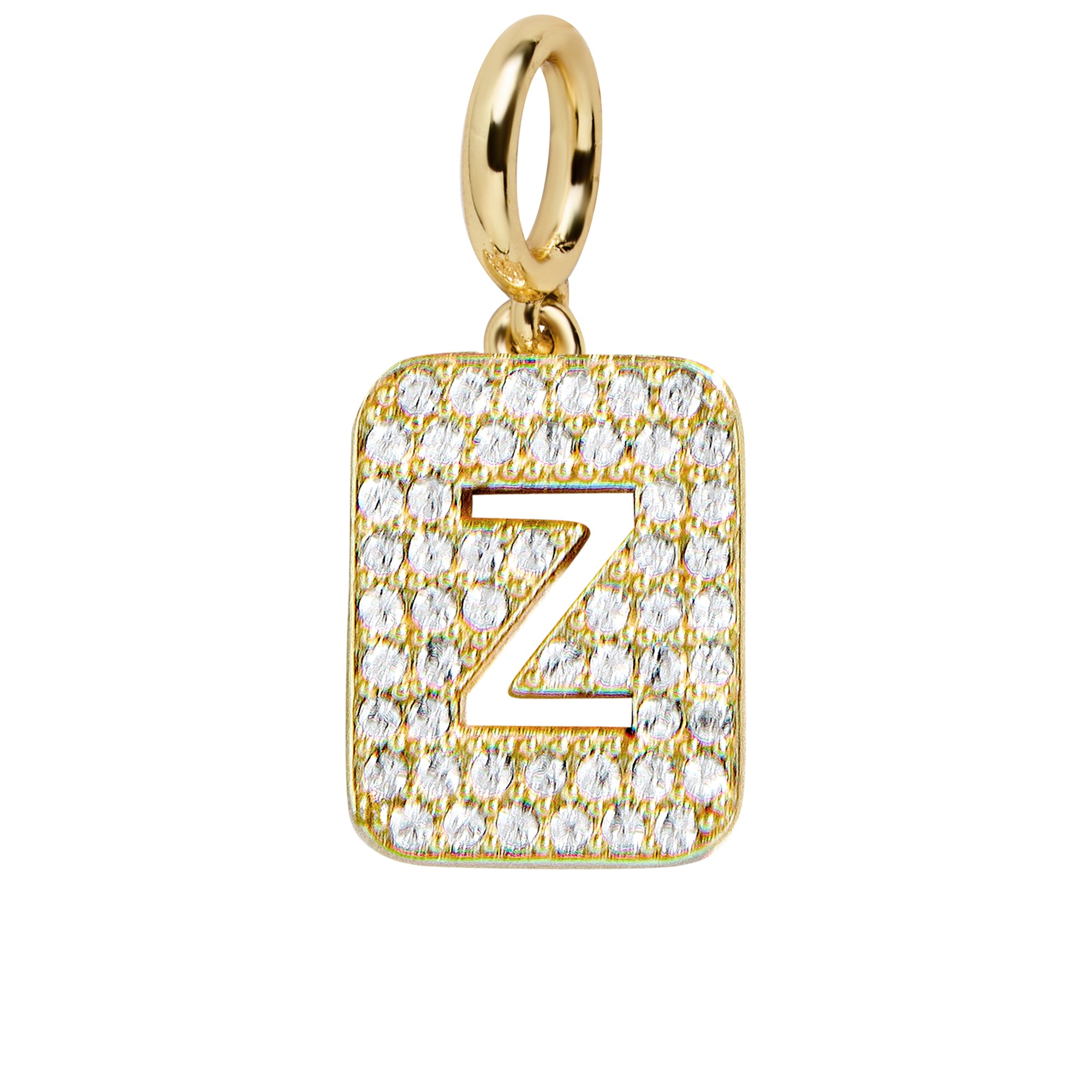 Block Pavé Initial Cluster Charm - Z-Blues Comming