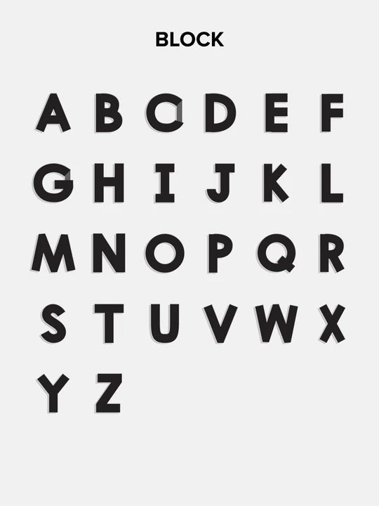 Bead Mine Kids' Custom Name Necklace - Dark Multi-Blues Comming