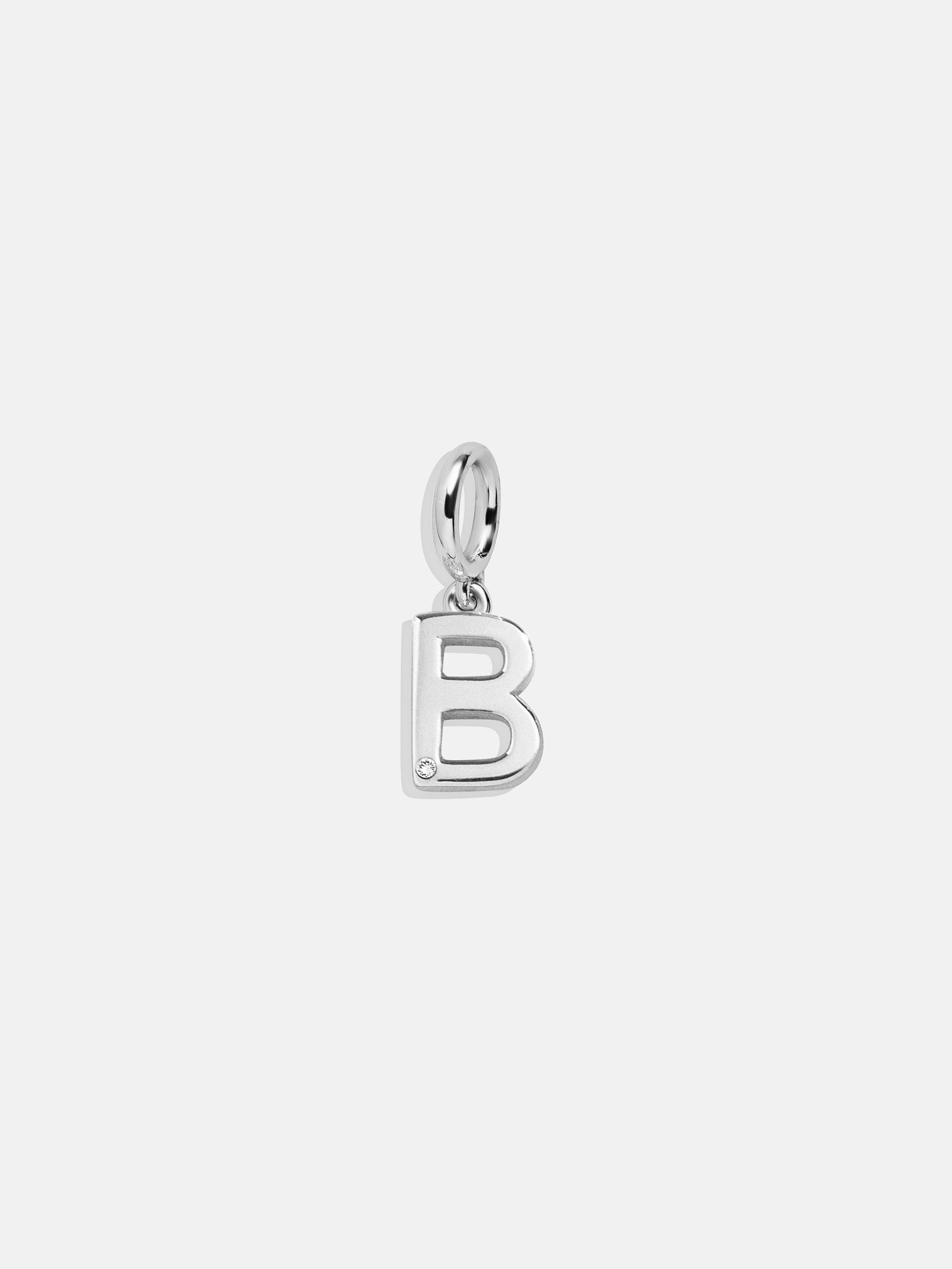 Classic Silver Initial Cluster Charm - B-Blues Comming