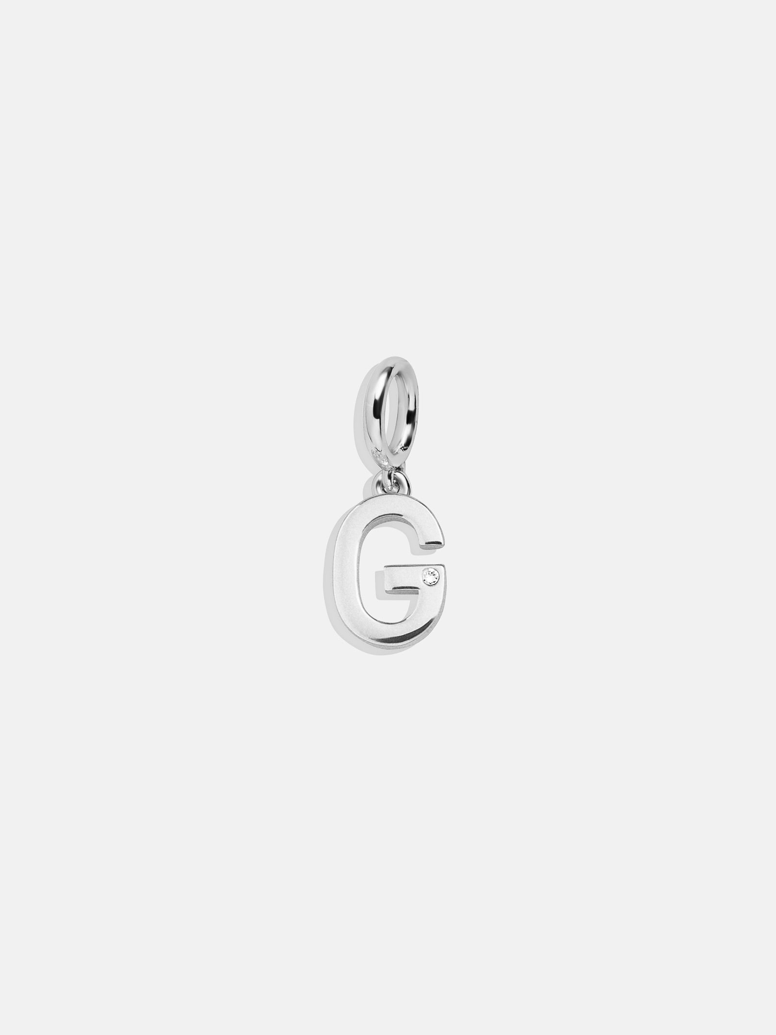 Classic Silver Initial Cluster Charm - G-Blues Comming