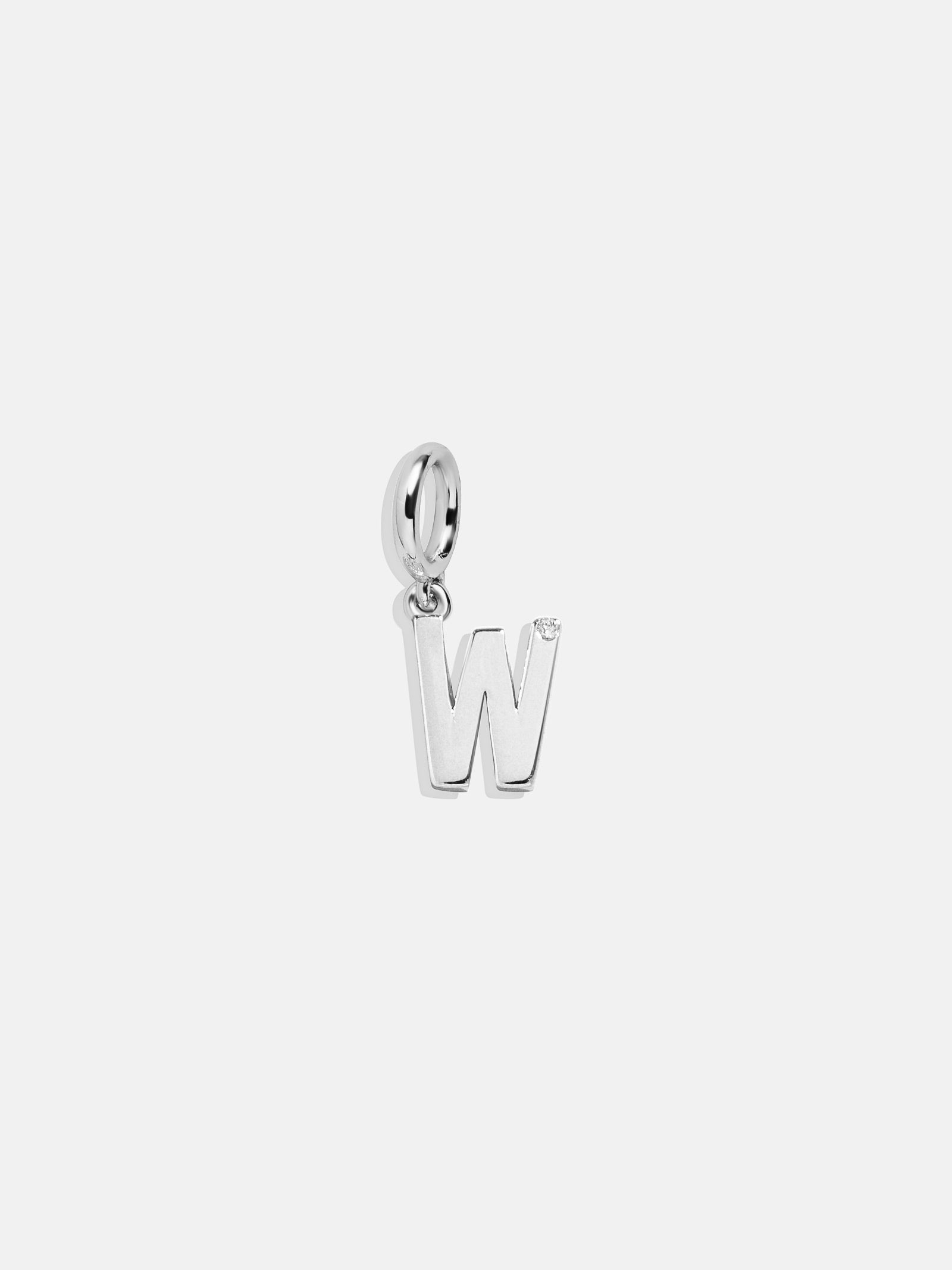 Classic Silver Initial Cluster Charm - W-Blues Comming