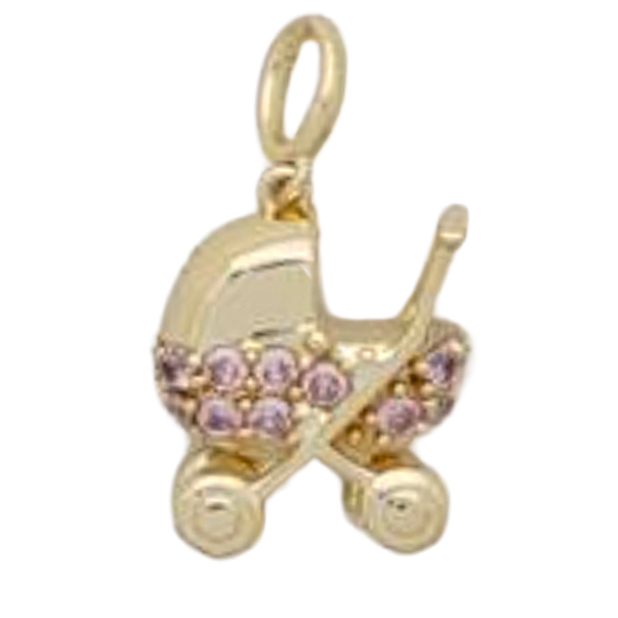 Just For Fun Cluster Charm - Baby Stroller-Blues Comming