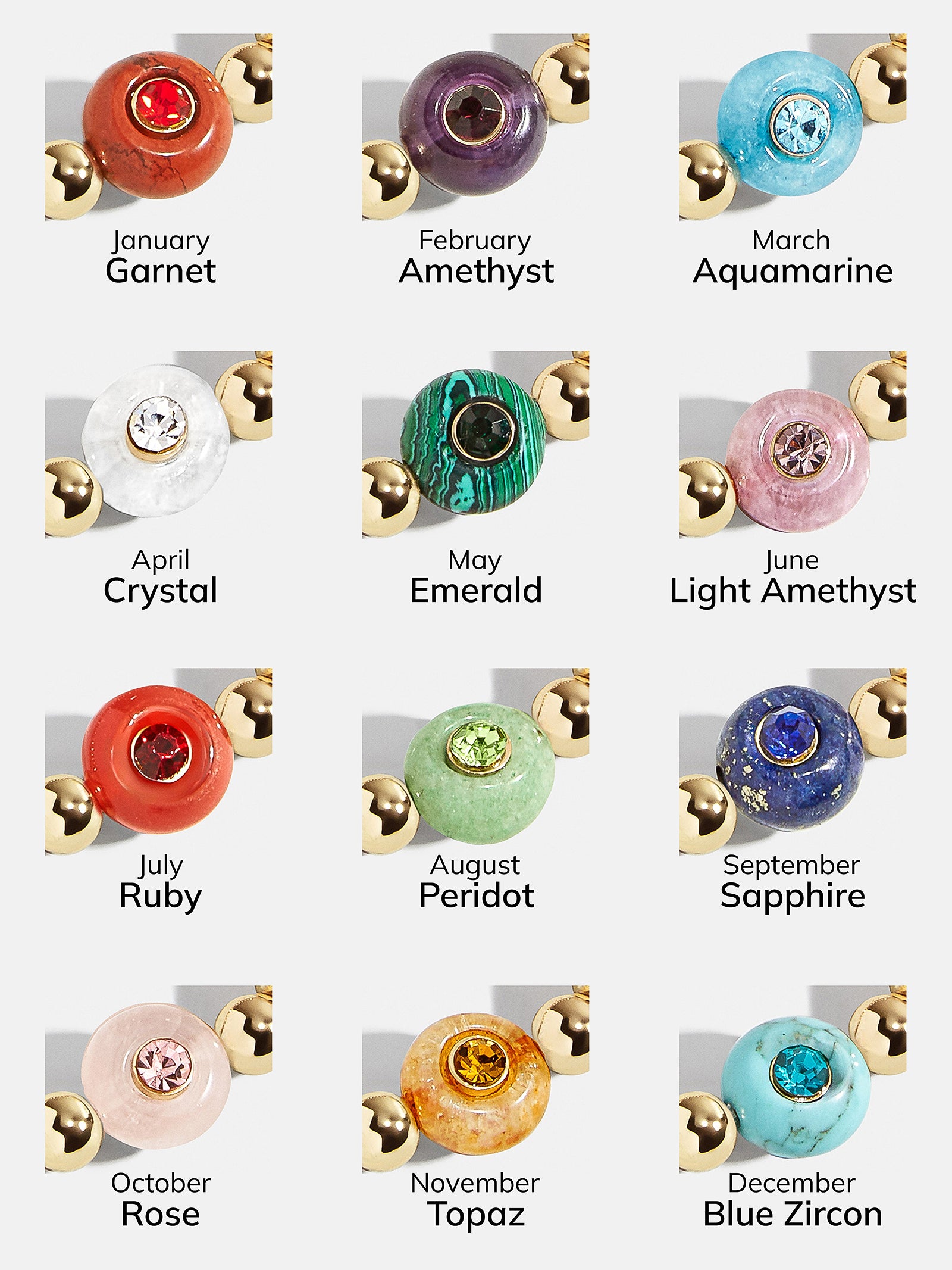 Semi-Precious Birthstone Pisa Bracelet - Topaz-Blues Comming