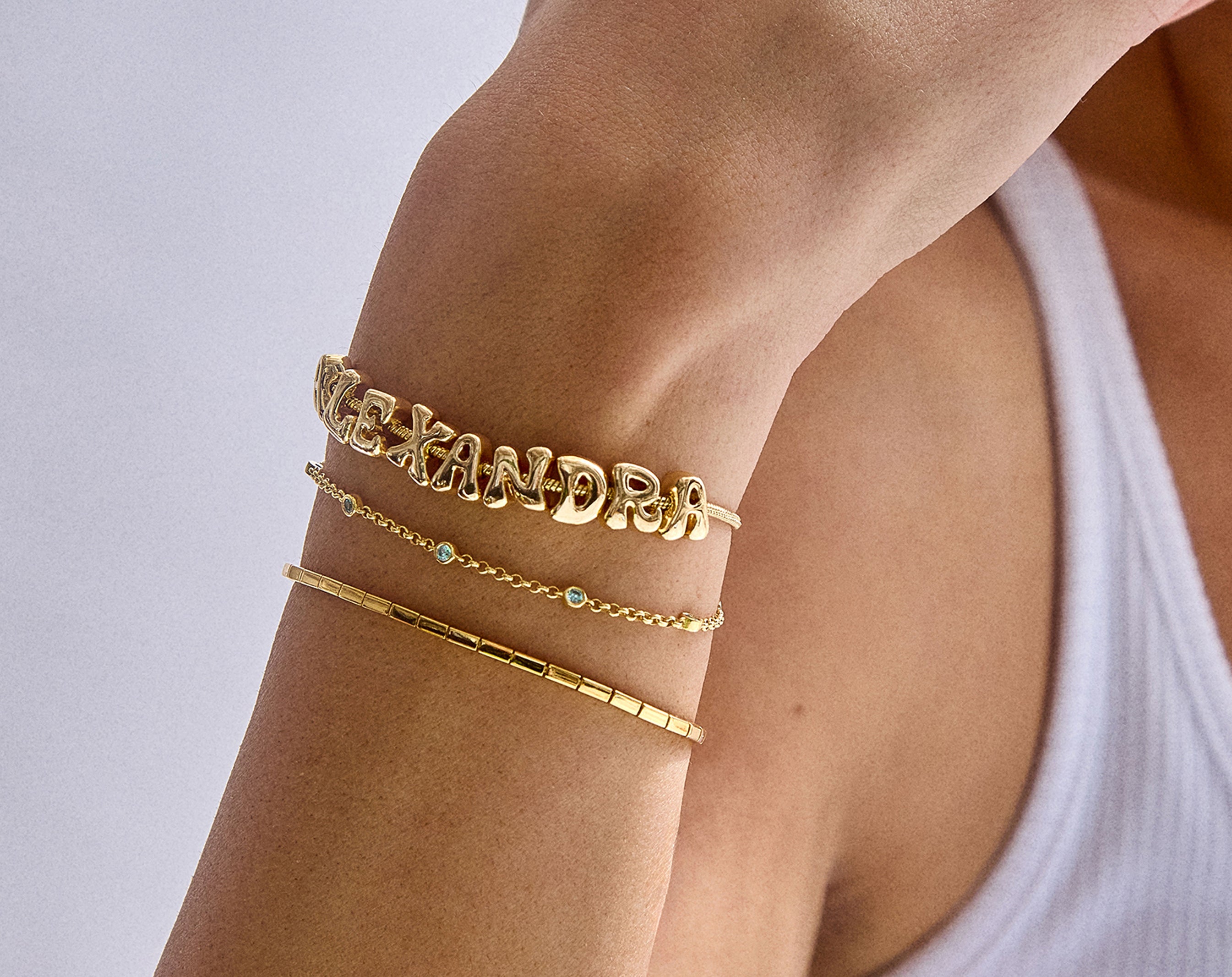 Bubble Slider Custom Bracelet - Bubble Single Strand-Blues Comming