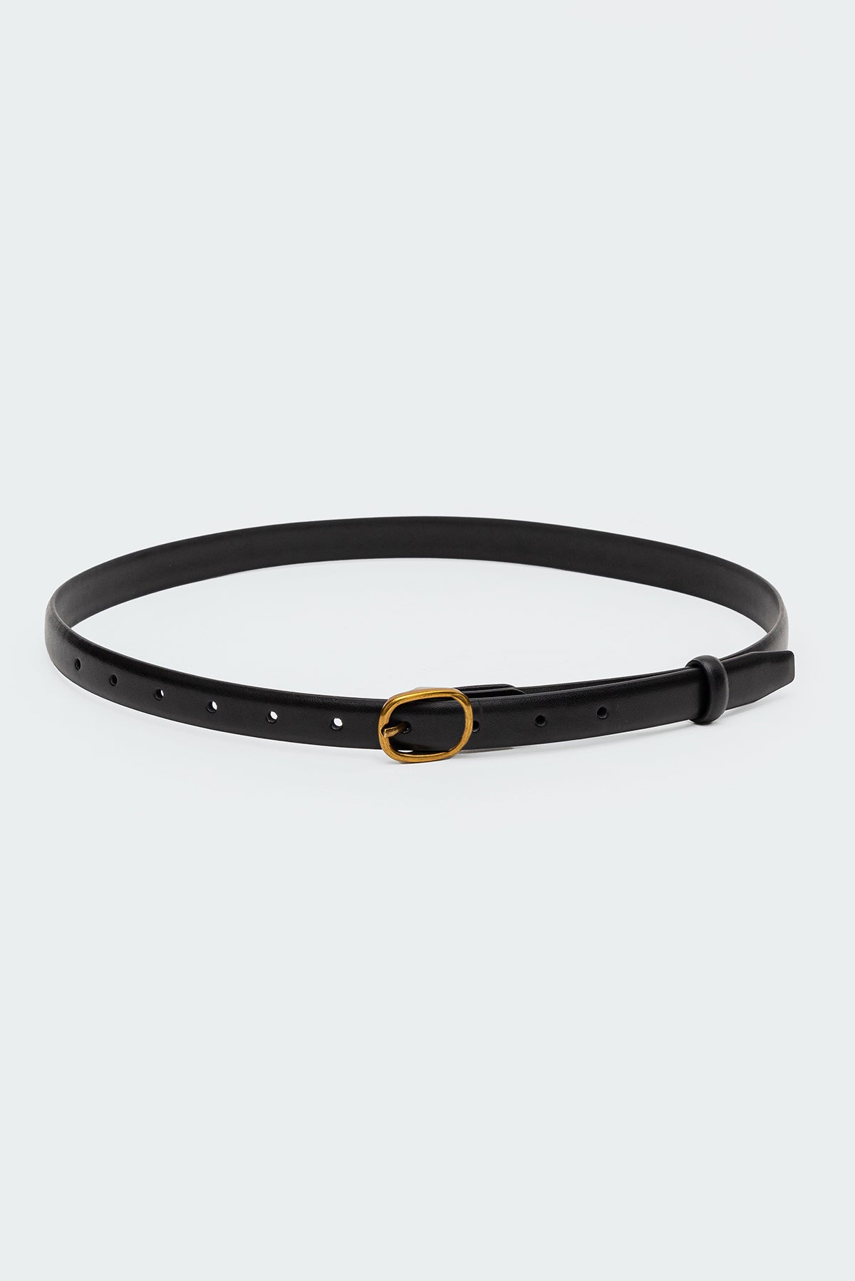 Oval Buckle Faux Leather Belt-Milans Time