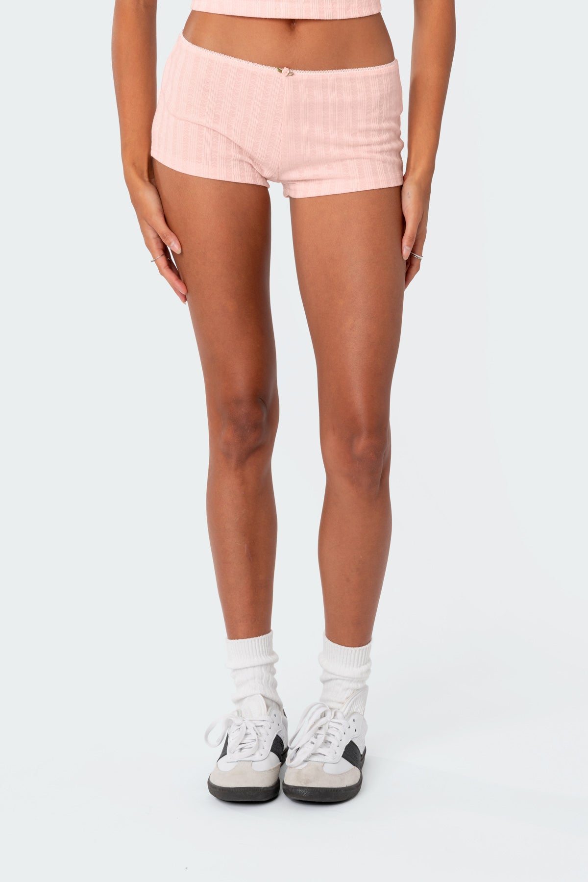 Sweetpea Pointelle Micro Shorts-Milans Time
