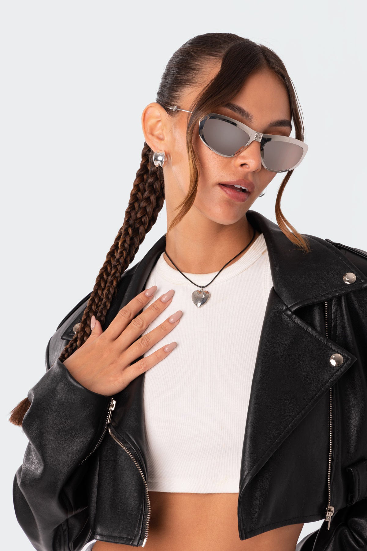 Heart Locket Cord Necklace-Milans Time