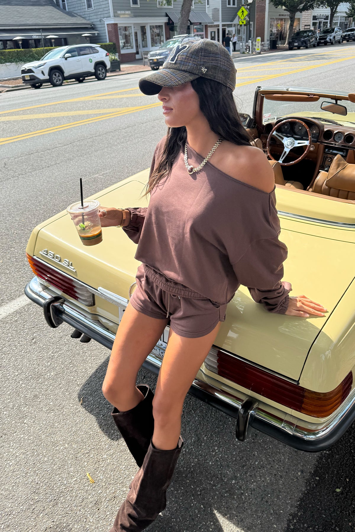 Kordelia Off Shoulder Sweatshirt-Milans Time