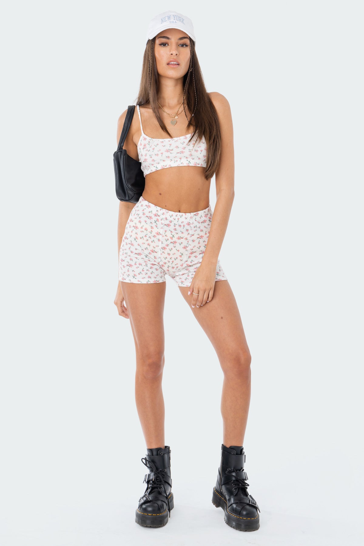 Primrose Waffle Crop Top-Milans Time