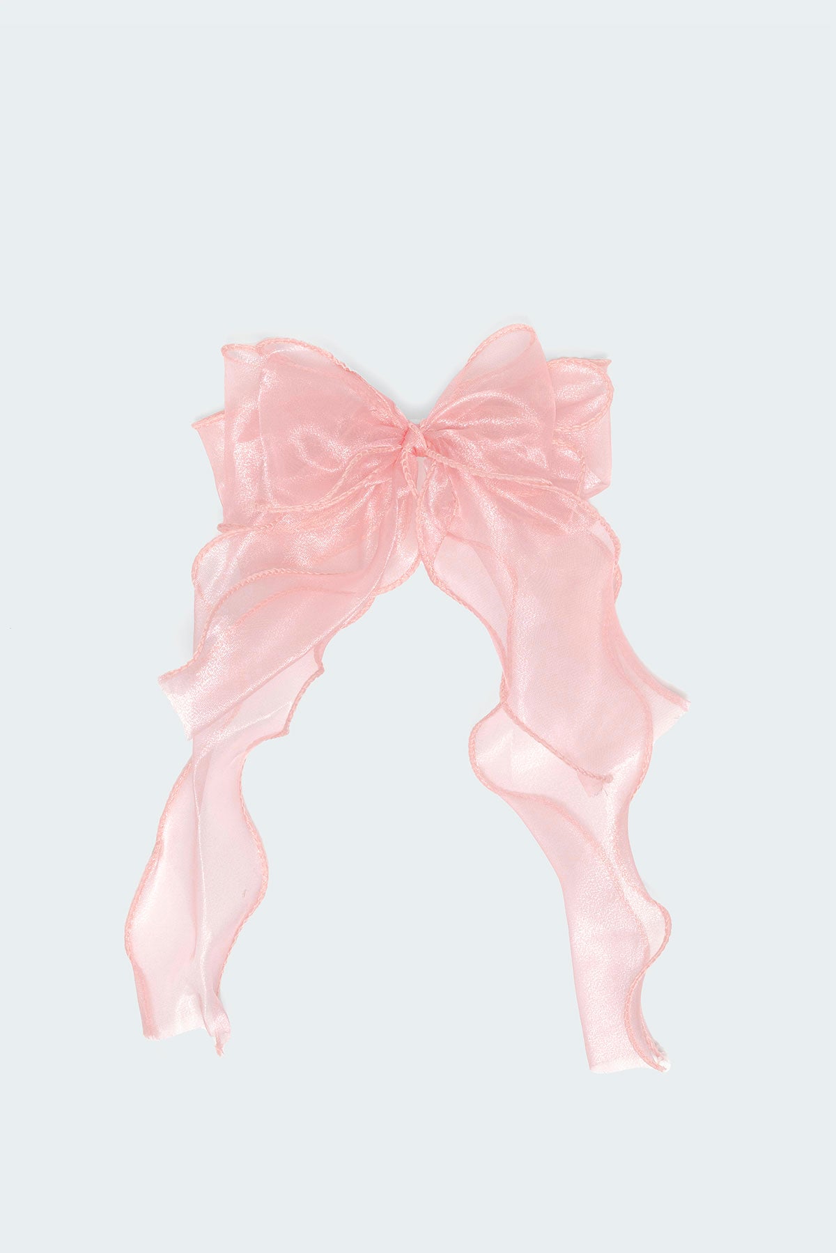 Frilled Bow Hair Clip-Milans Time