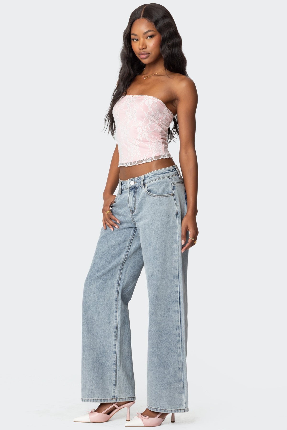 Allison Lace Tube Top-Milans Time