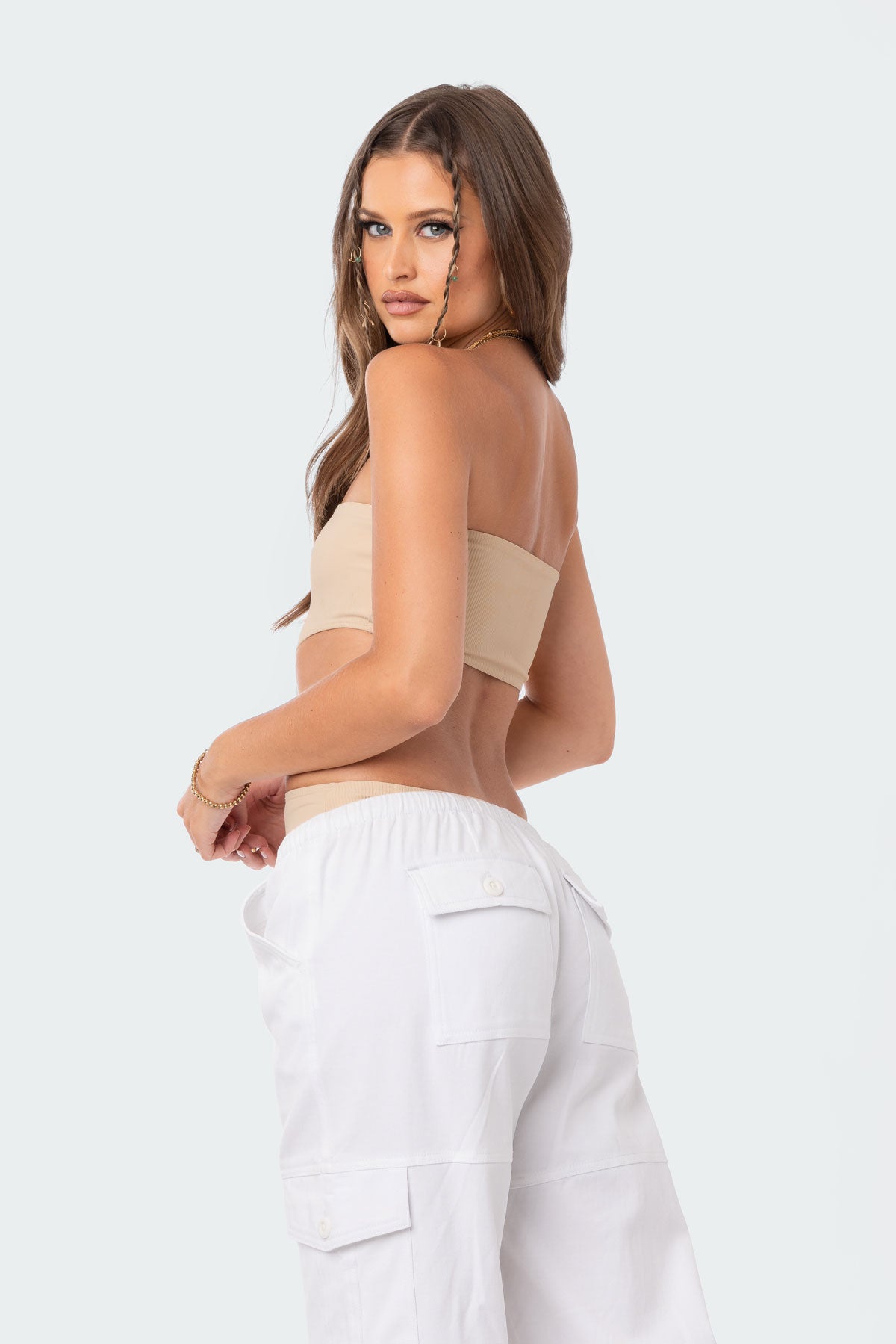 Vivie Ribbed Cut-Out Bodysuit-Milans Time