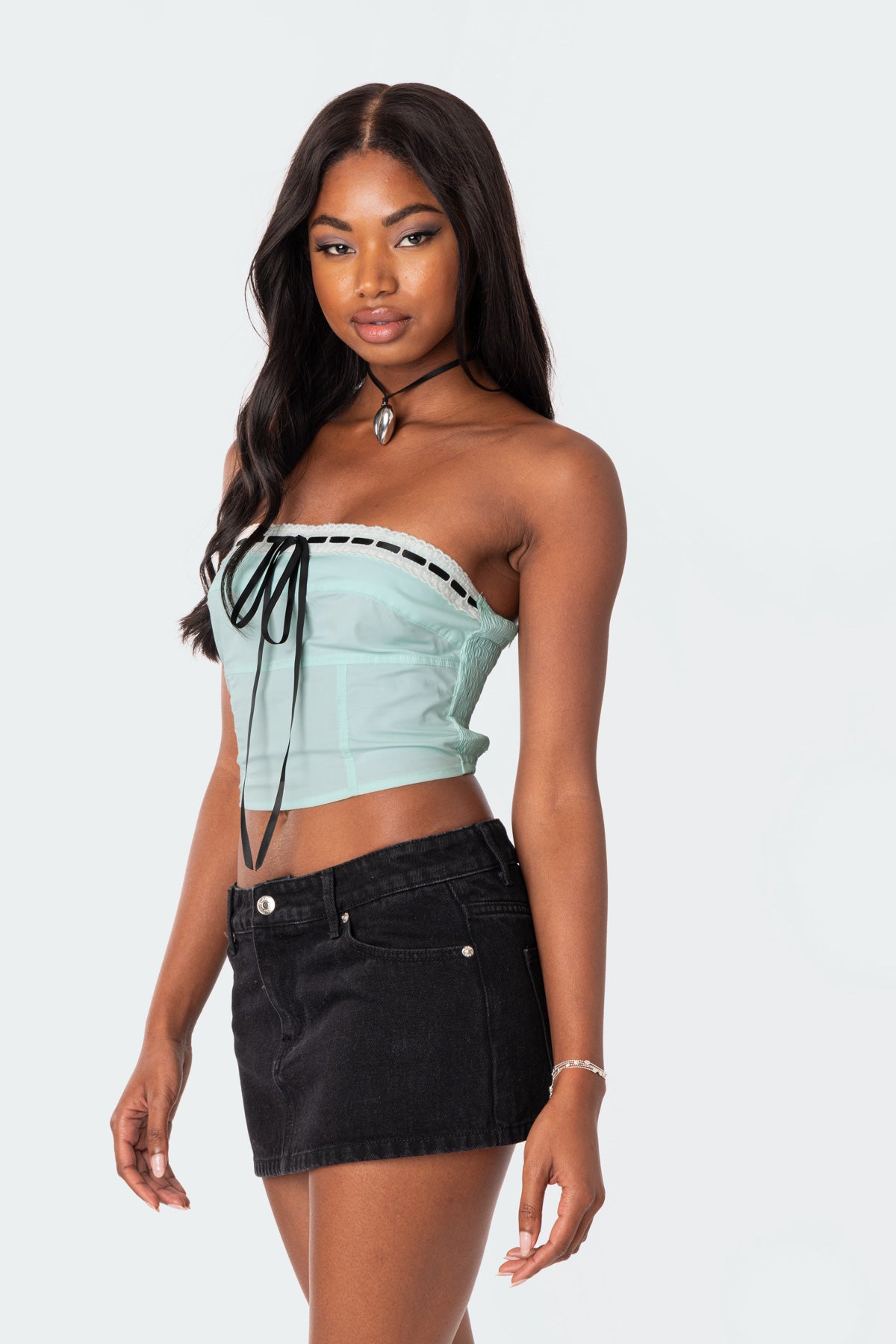 Poplin Bustier Top-Milans Time