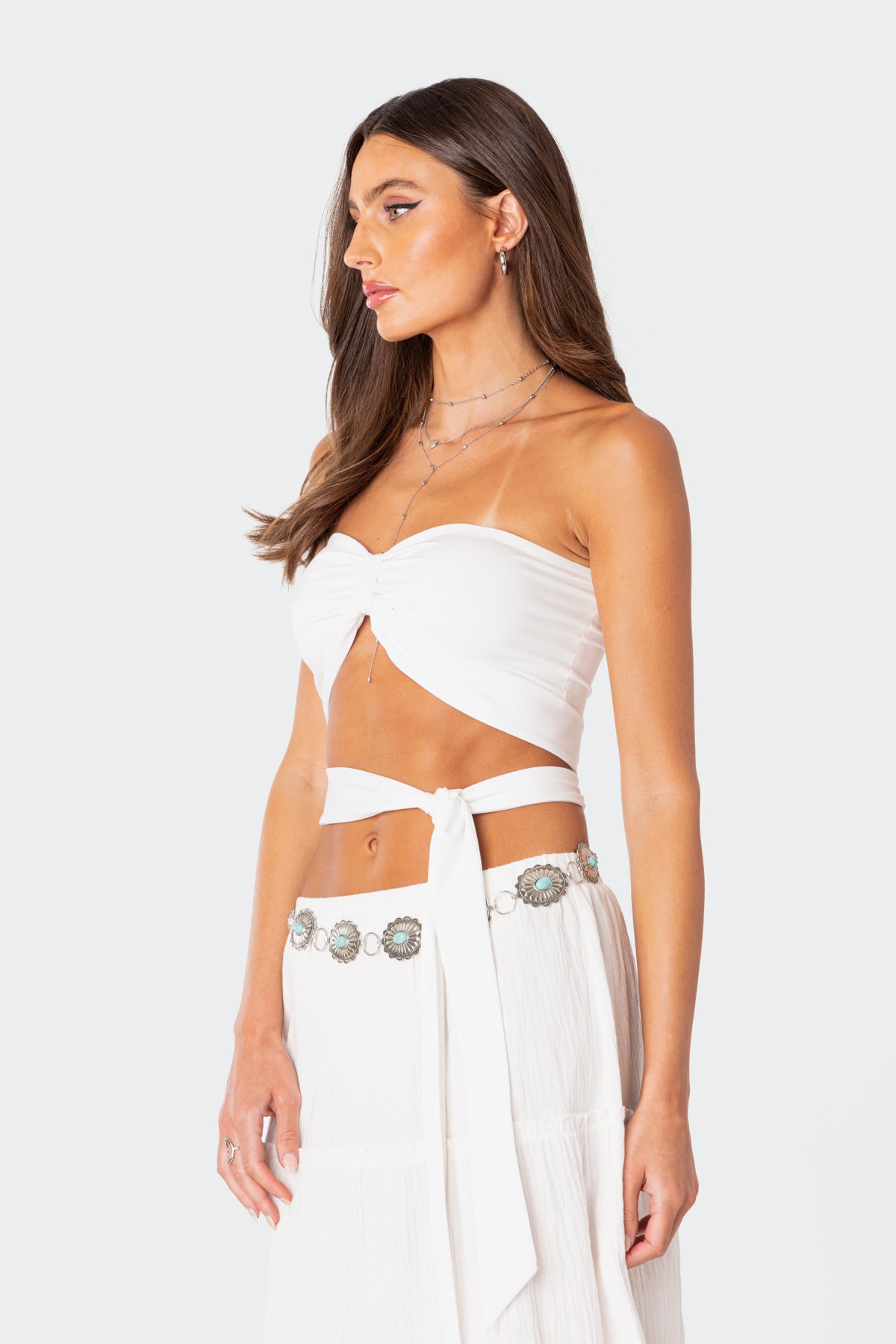 Wyatt Wrap Tie Bandeau Top-Milans Time