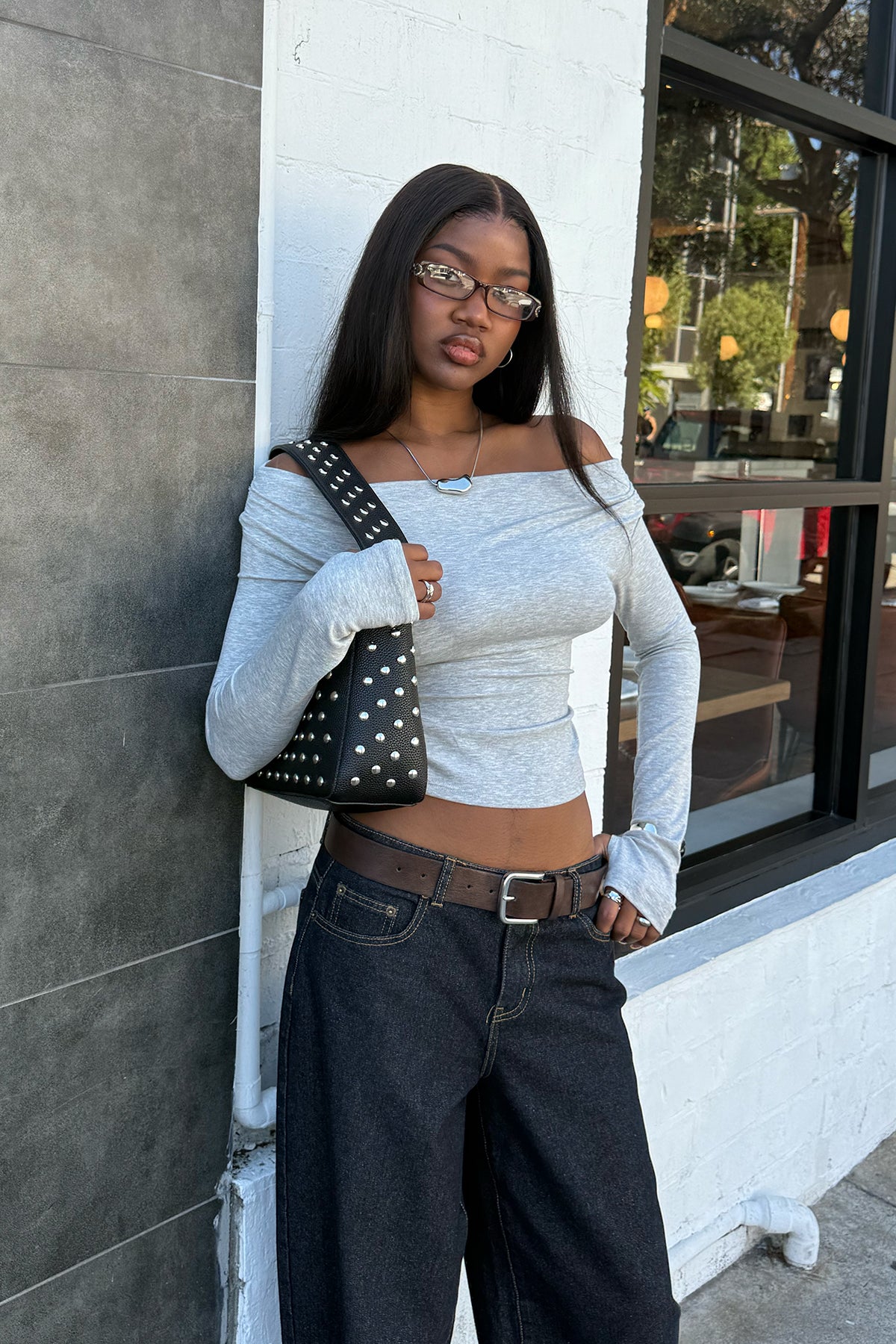 Milane Ruched Off Shoulder Ribbed Top-Milans Time