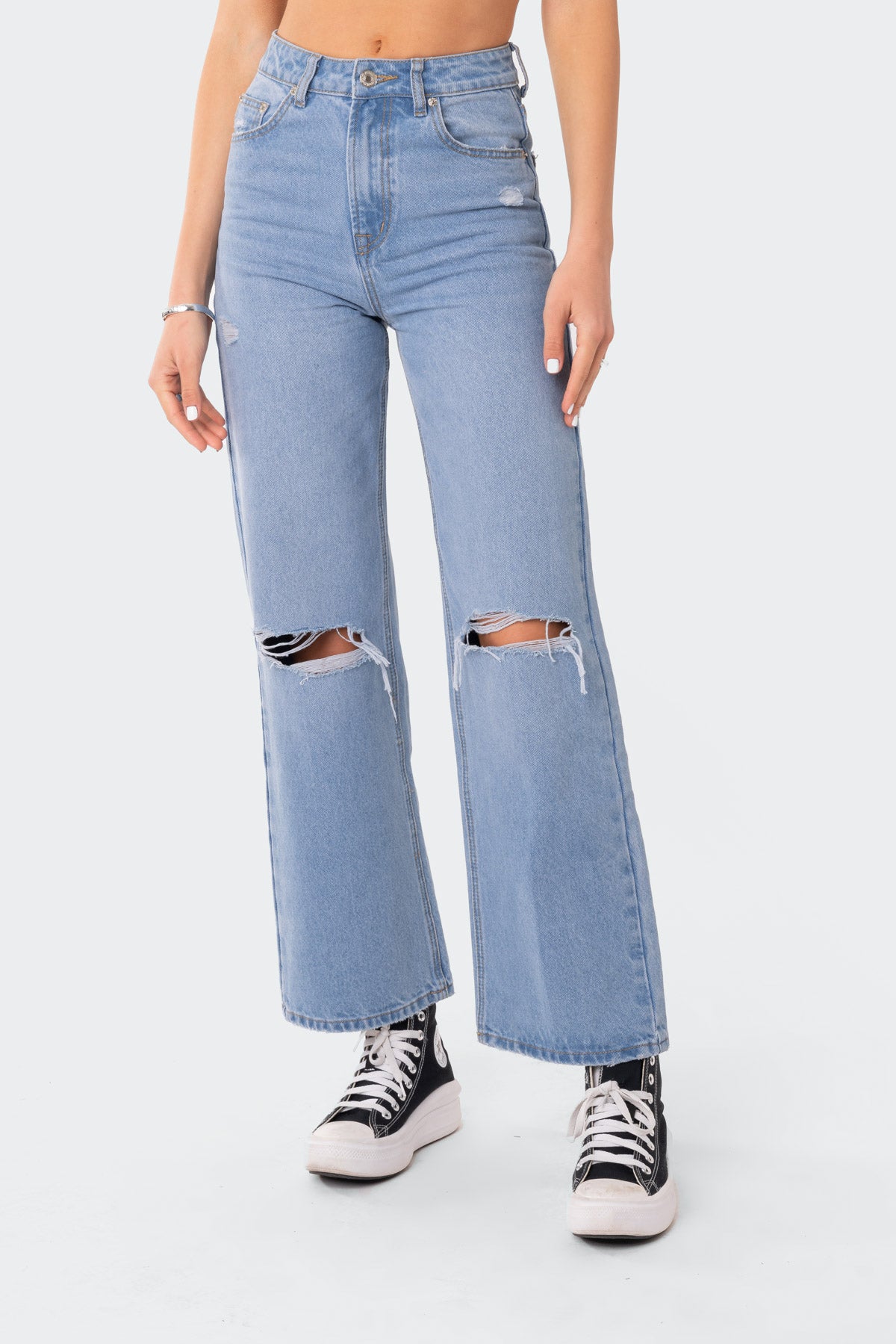 Lori High-Rise Wide Leg Jeans-Milans Time
