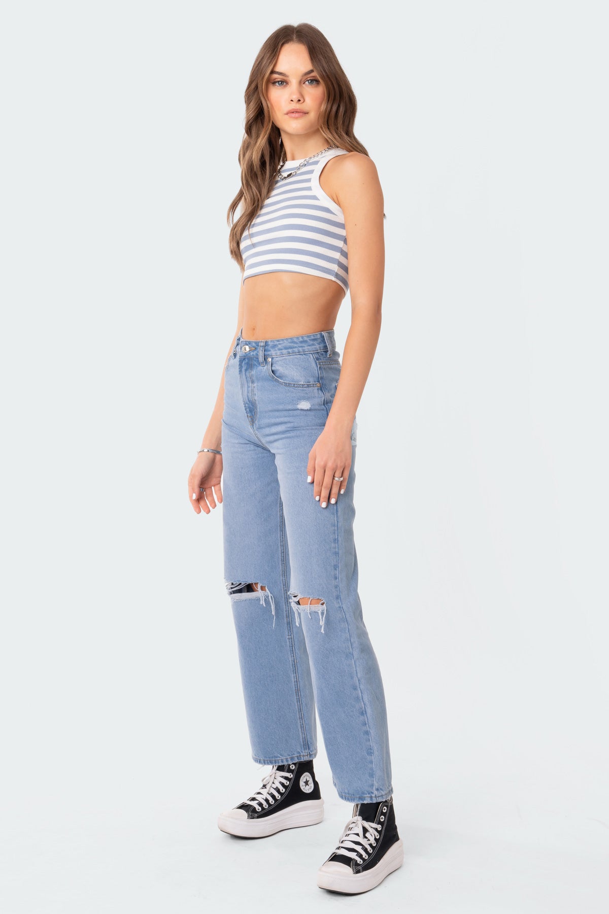 Lori High-Rise Wide Leg Jeans-Milans Time