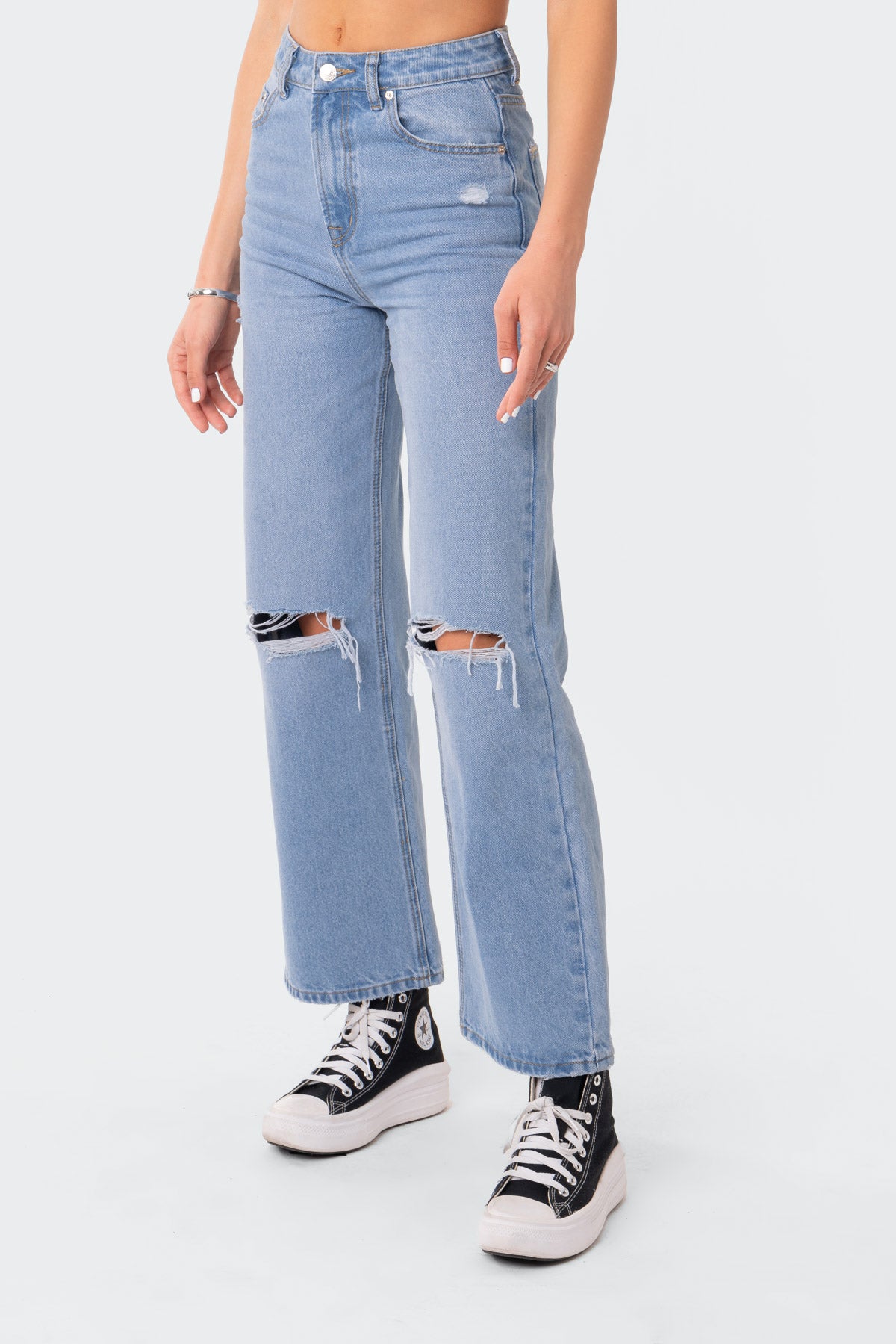 Lori High-Rise Wide Leg Jeans-Milans Time