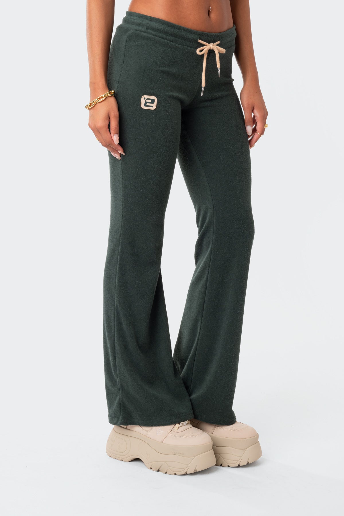 Terry Low-Rise Pants-Milans Time
