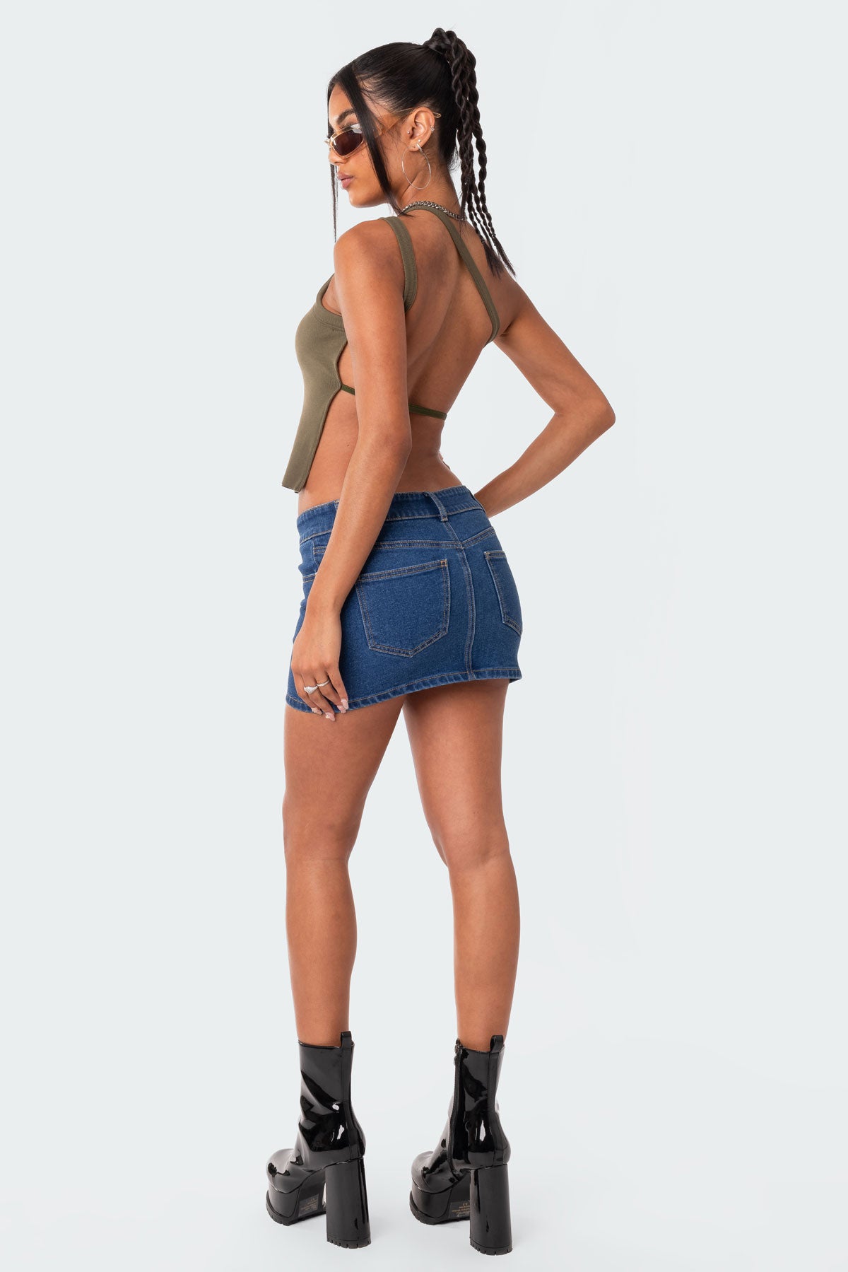 Verdi Open-Back One Shoulder Top-Milans Time