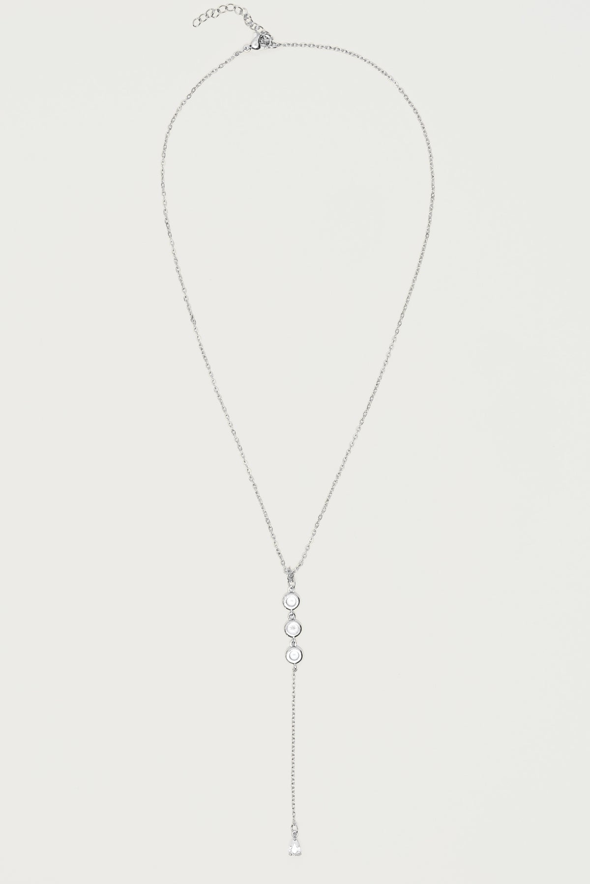Rhinestone Cascading Necklace-Milans Time