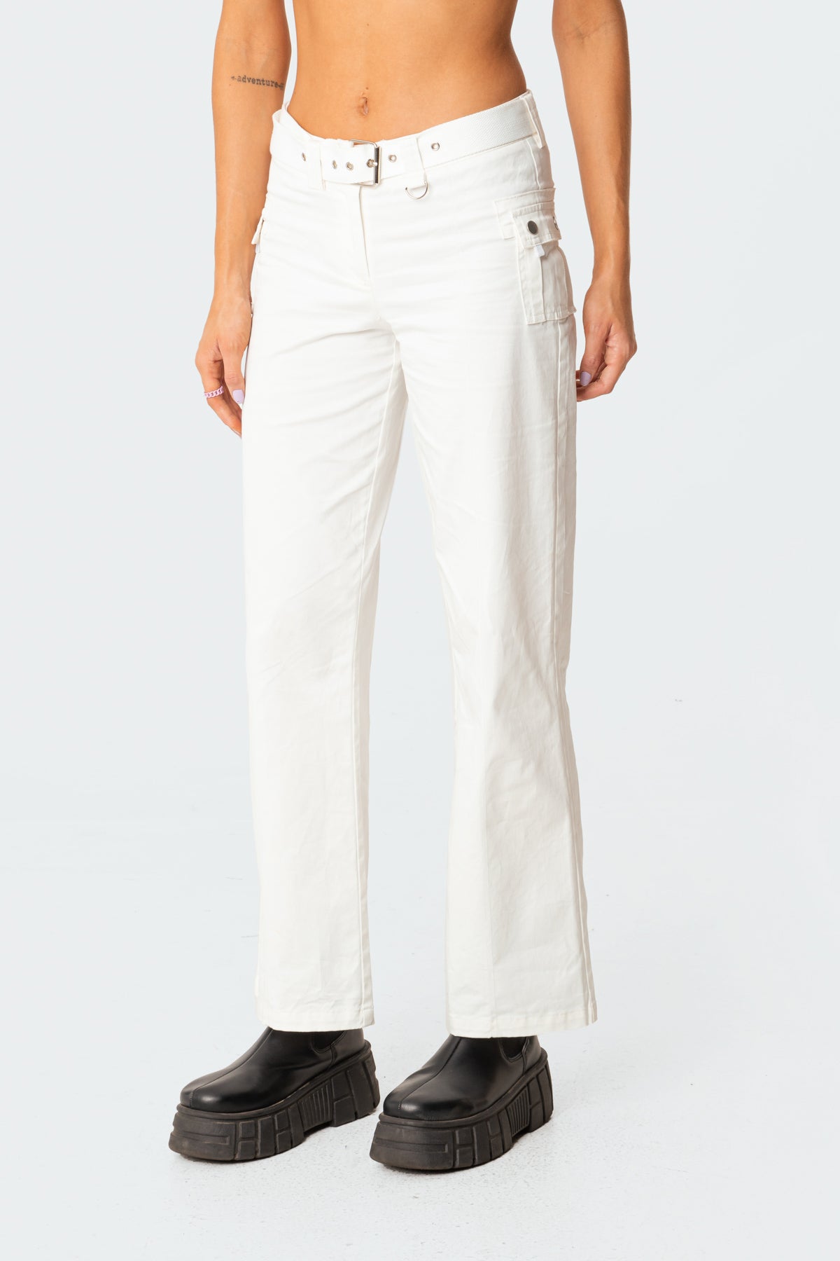 Sia Low-Rise Cargo Pants-Milans Time
