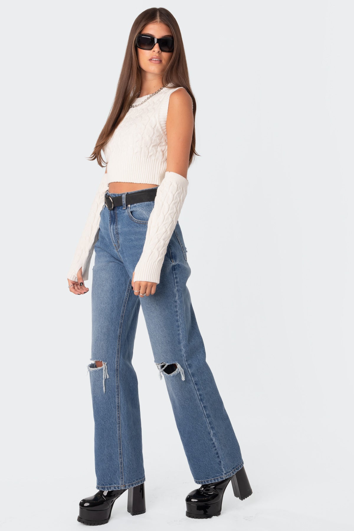 Lori High-Rise Wide Leg Jeans-Milans Time