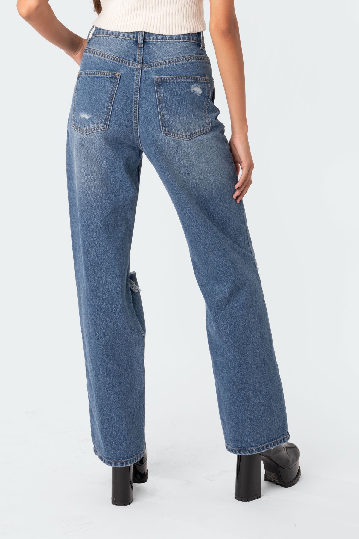 Lori High-Rise Wide Leg Jeans-Milans Time