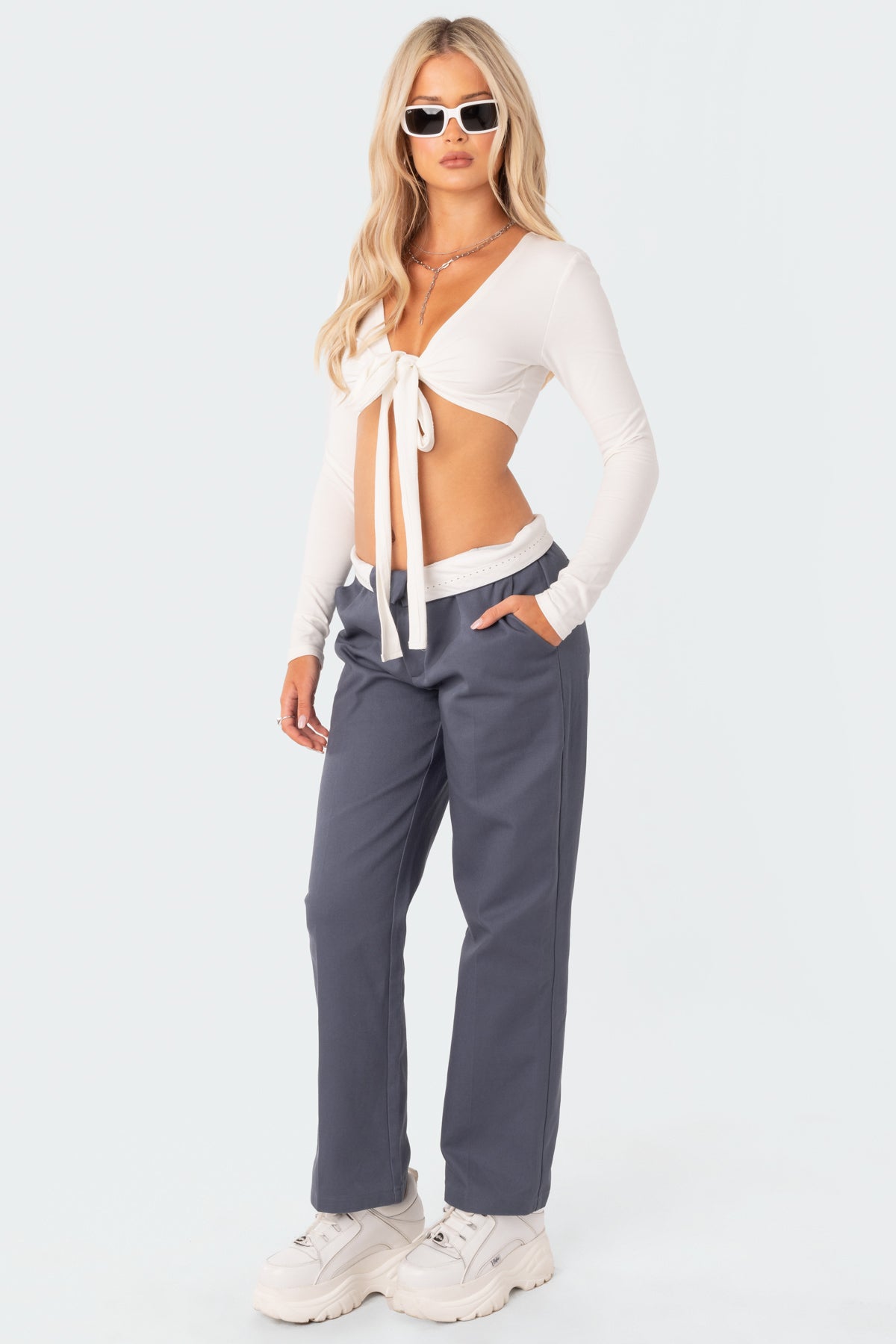 Layla Wrap Crop Top-Milans Time