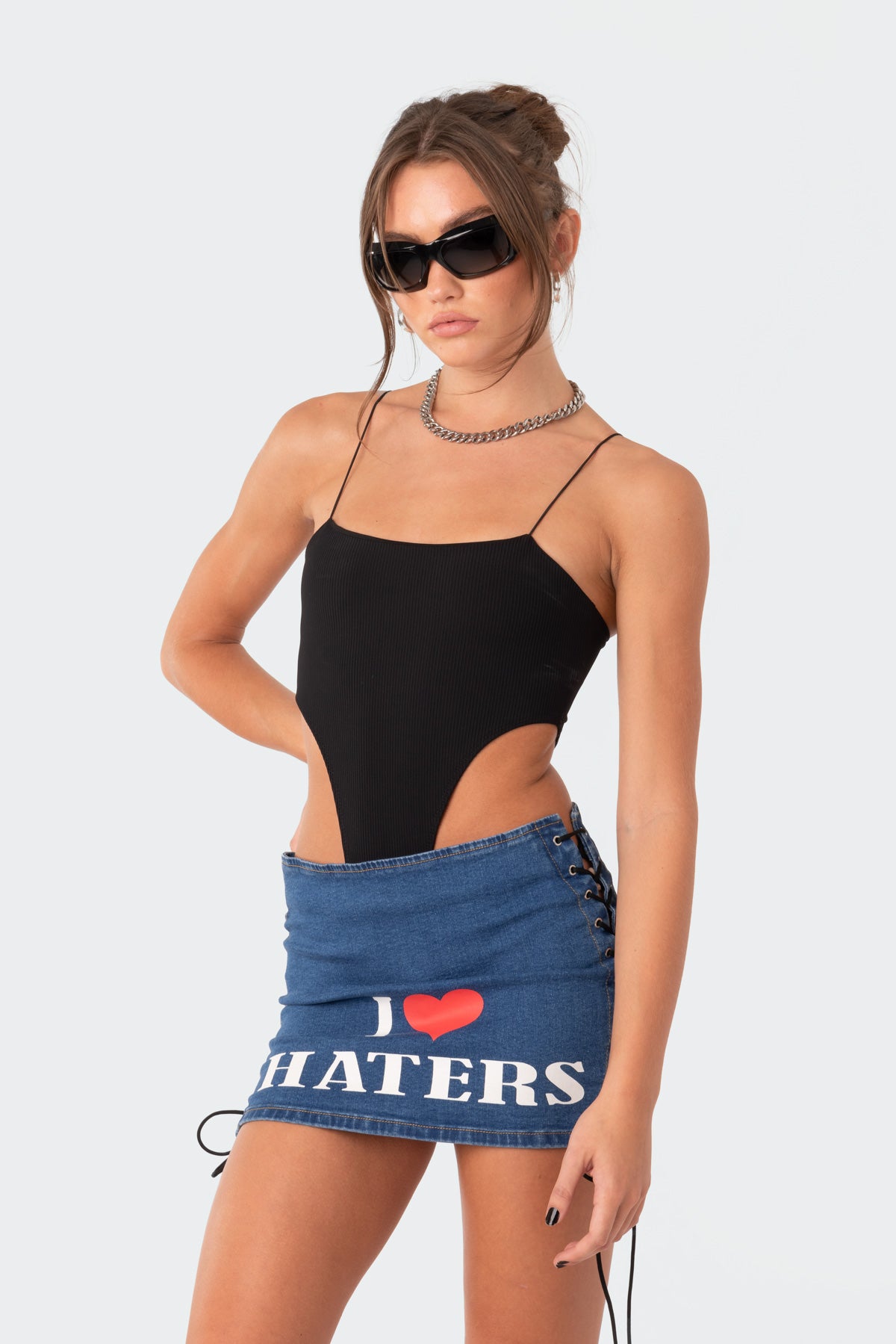 Camilla Ribbed High-Cut Bodysuit-Milans Time