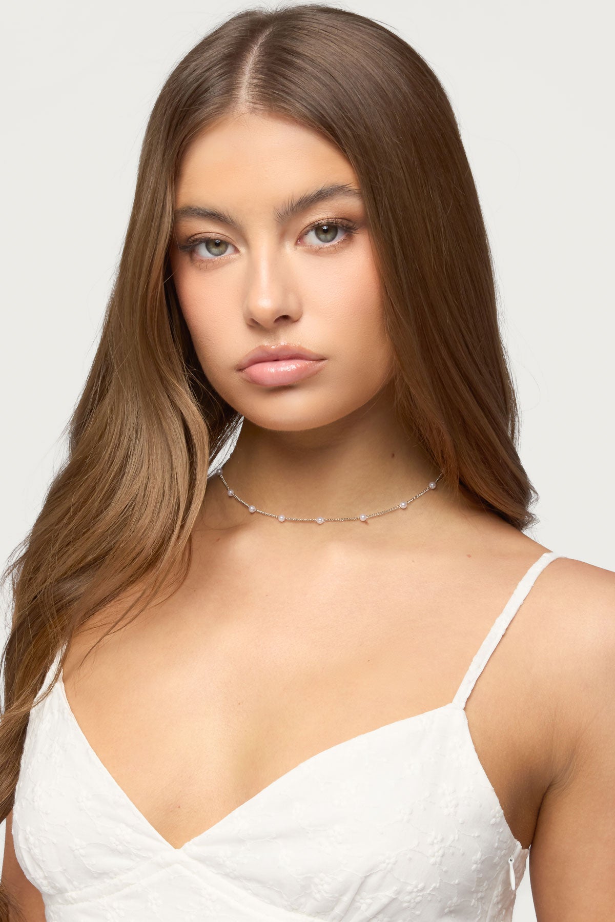 Spaced Out Pearly Necklace-Milans Time