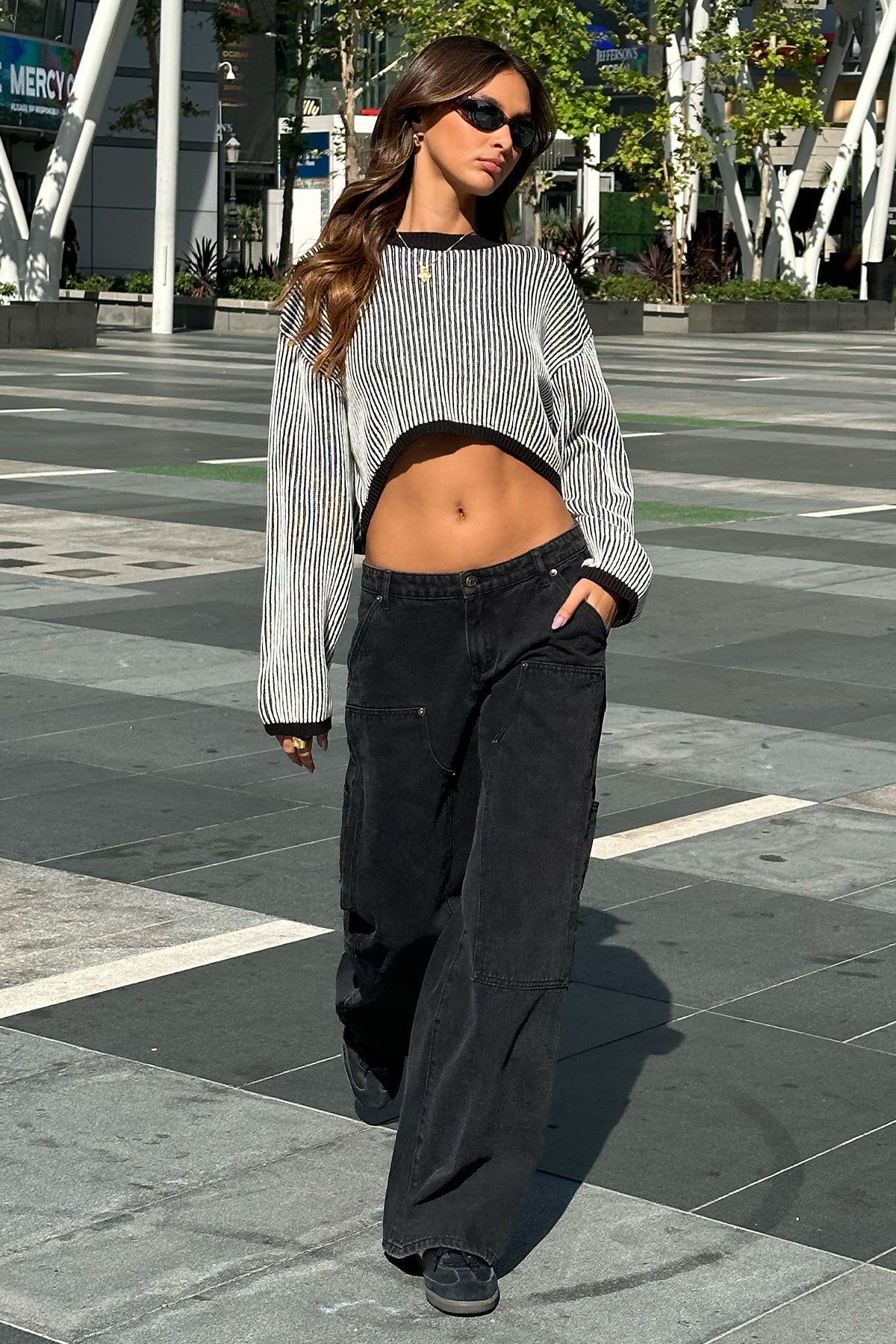 Ayla Low Rise Baggy Carpenter Jeans-Milans Time