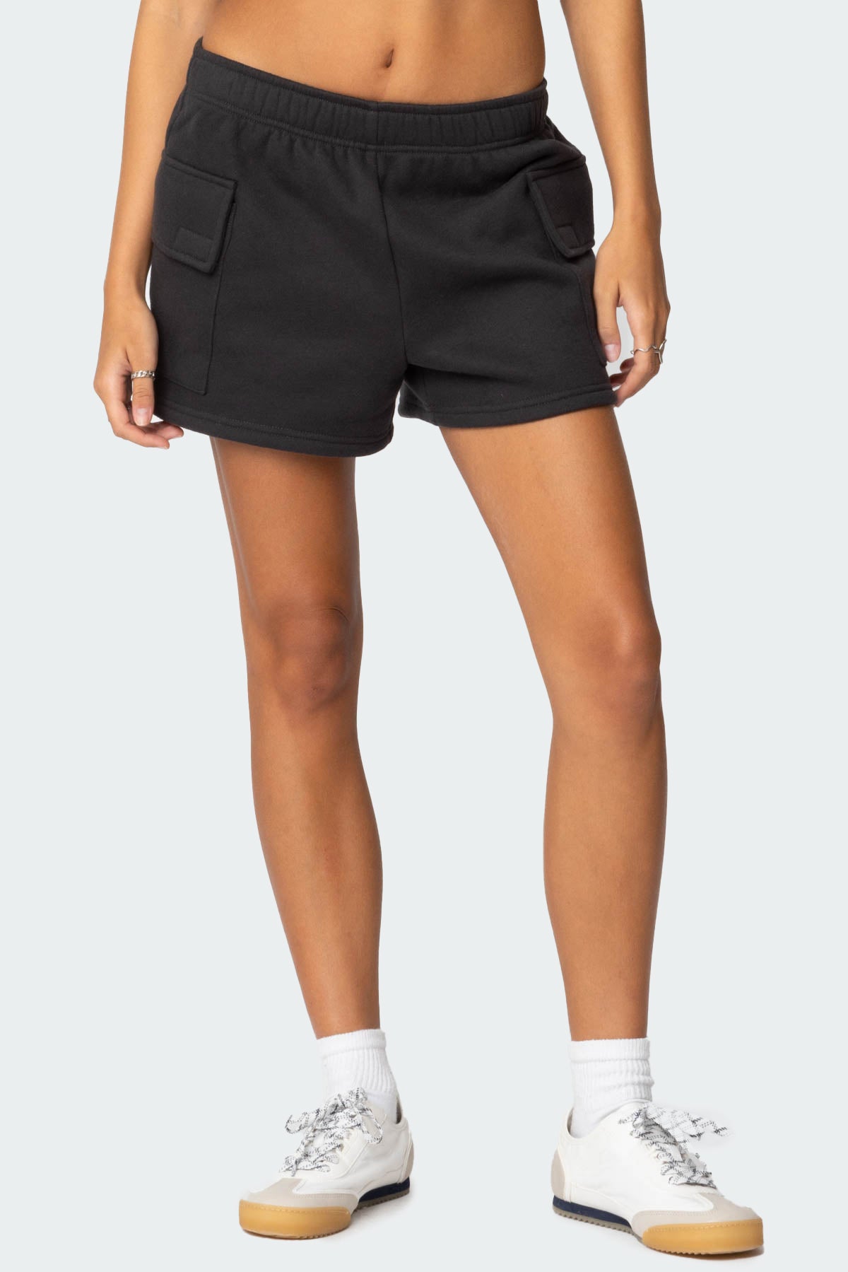 Garnet Cargo Sweat Shorts-Milans Time