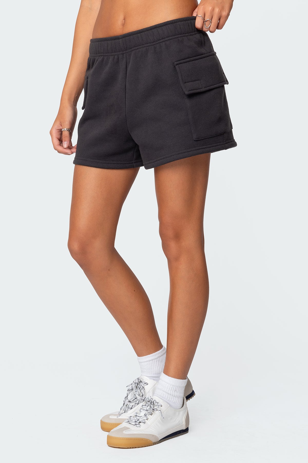 Garnet Cargo Sweat Shorts-Milans Time