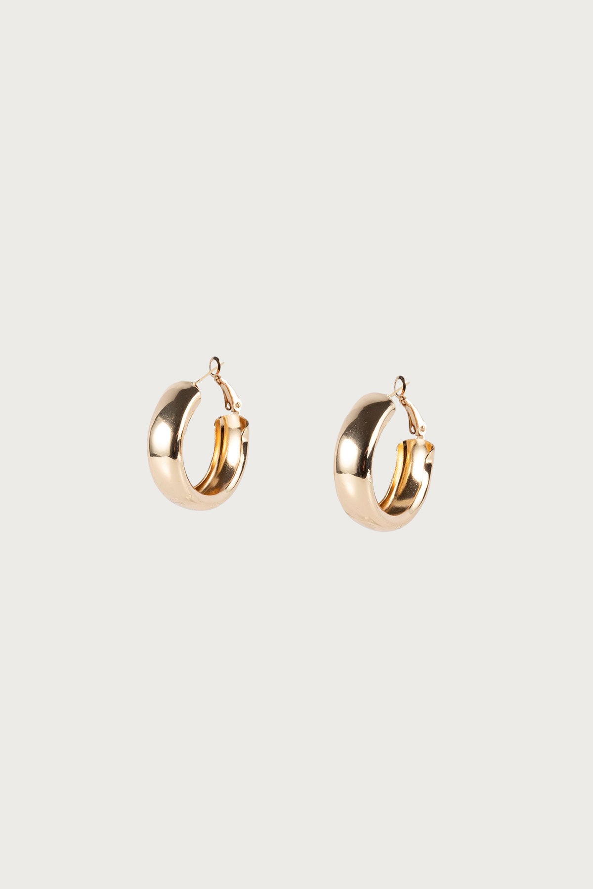 Lux Wide Hoop Earrings-Milans Time