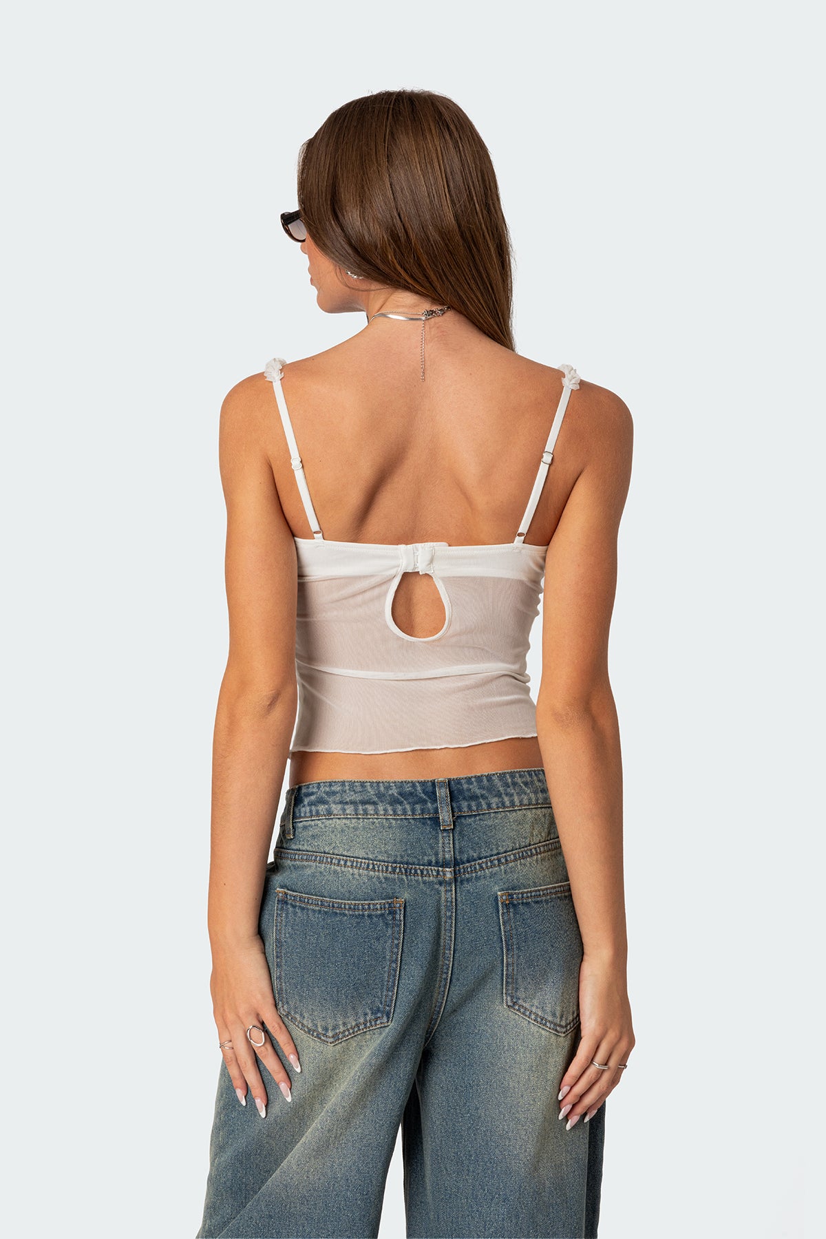 Lidia Sheer Mesh Bra Top-Milans Time