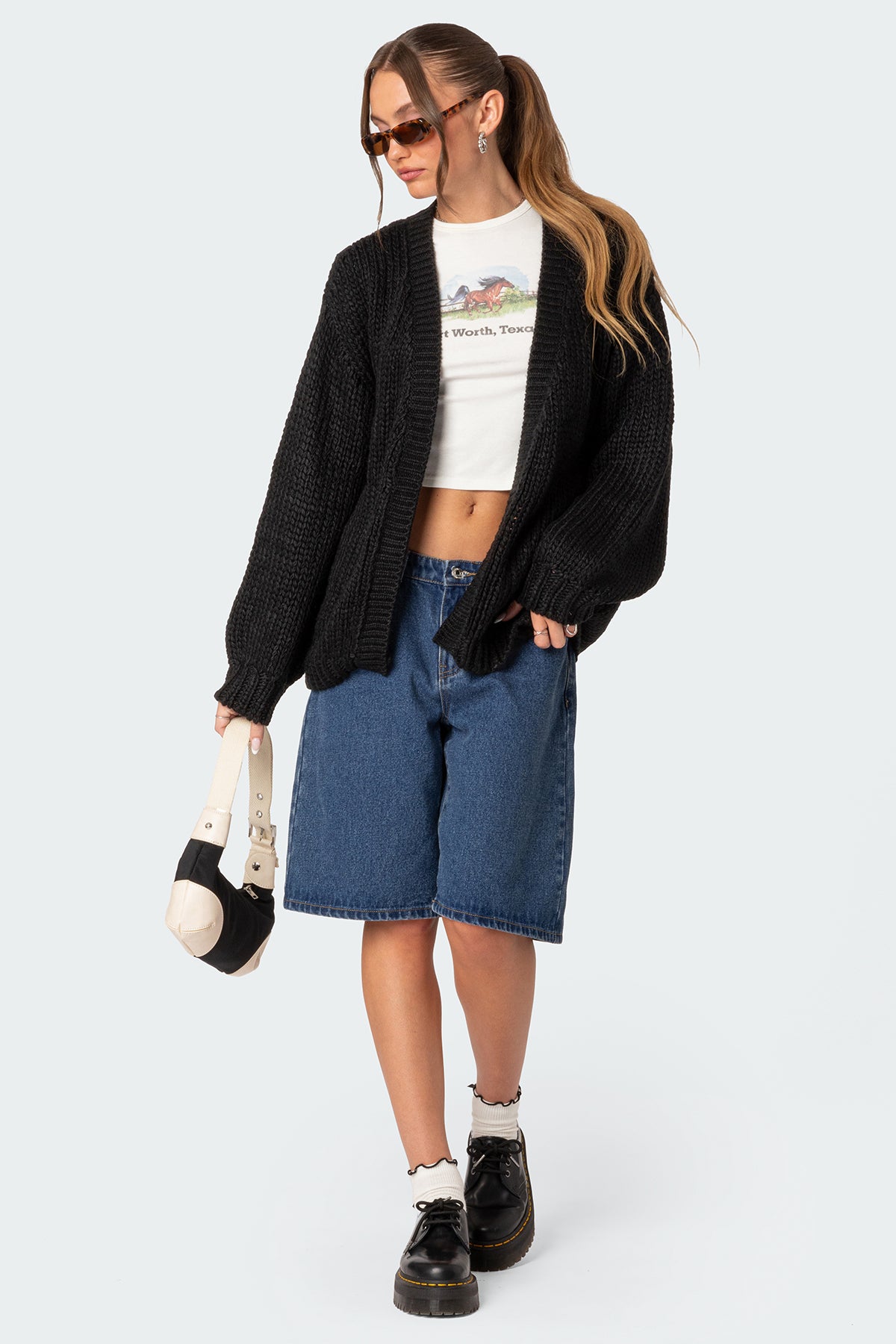 Anina Oversized Knit Cardigan-Milans Time