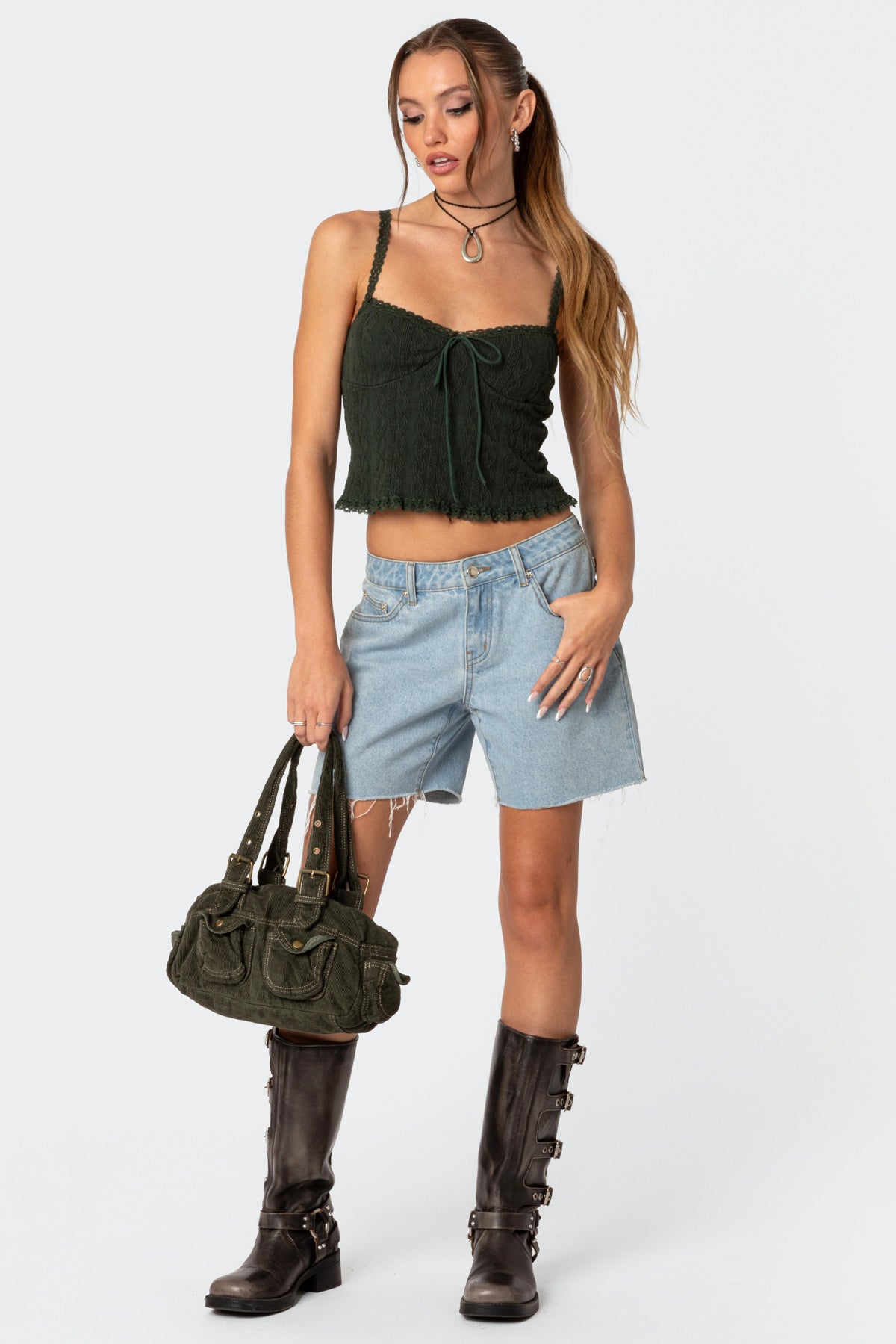 Lacey Knit Tank Top-Milans Time