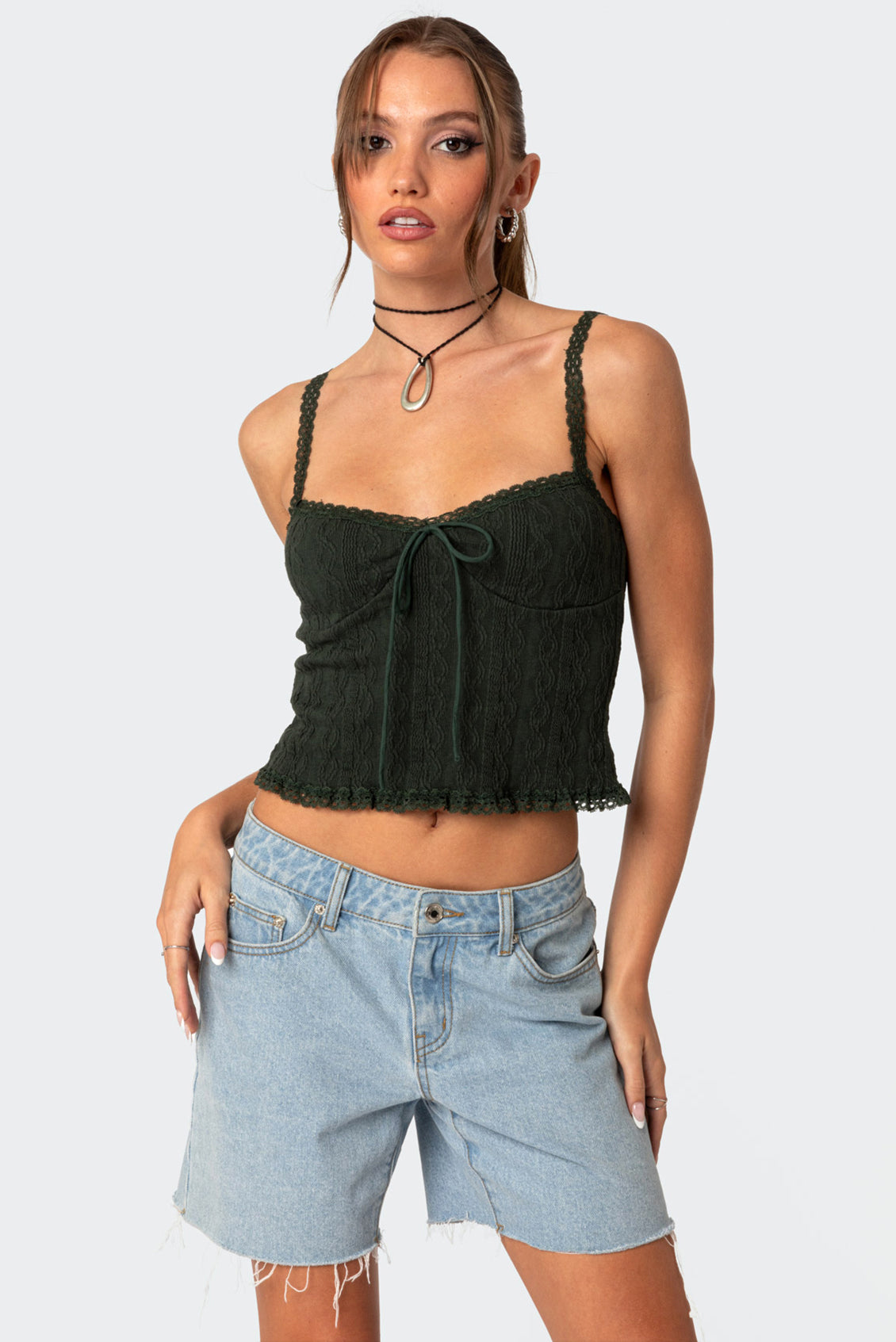 Lacey Knit Tank Top-Milans Time