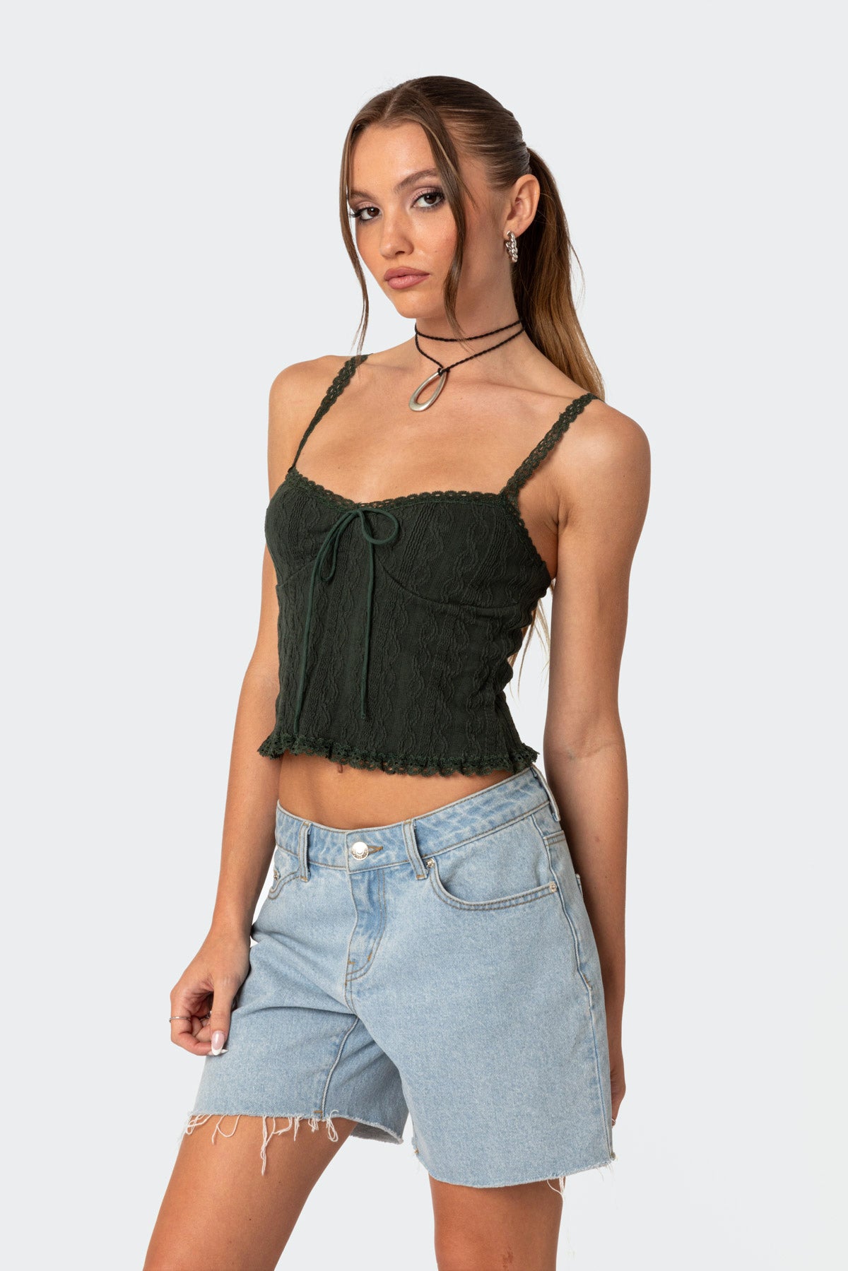 Lacey Knit Tank Top-Milans Time