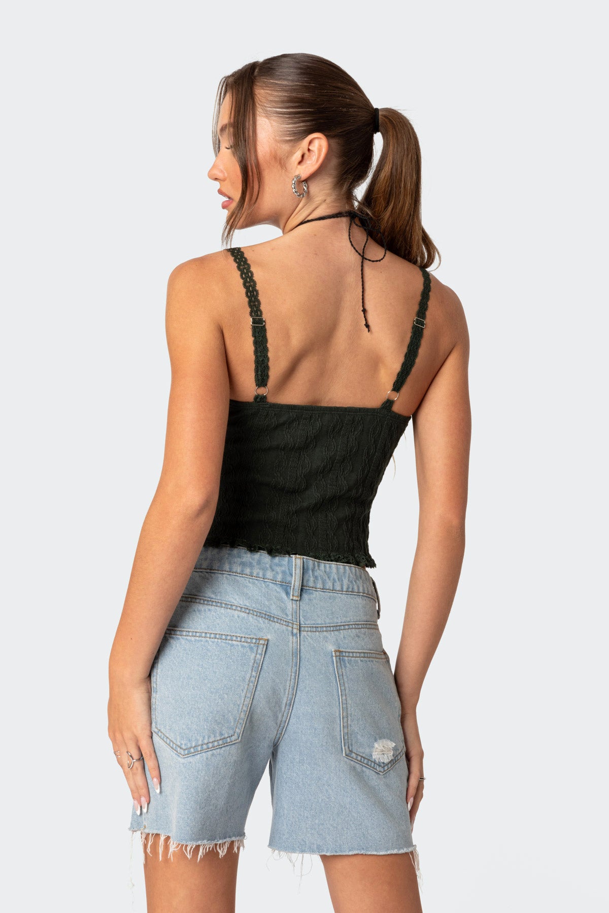Lacey Knit Tank Top-Milans Time