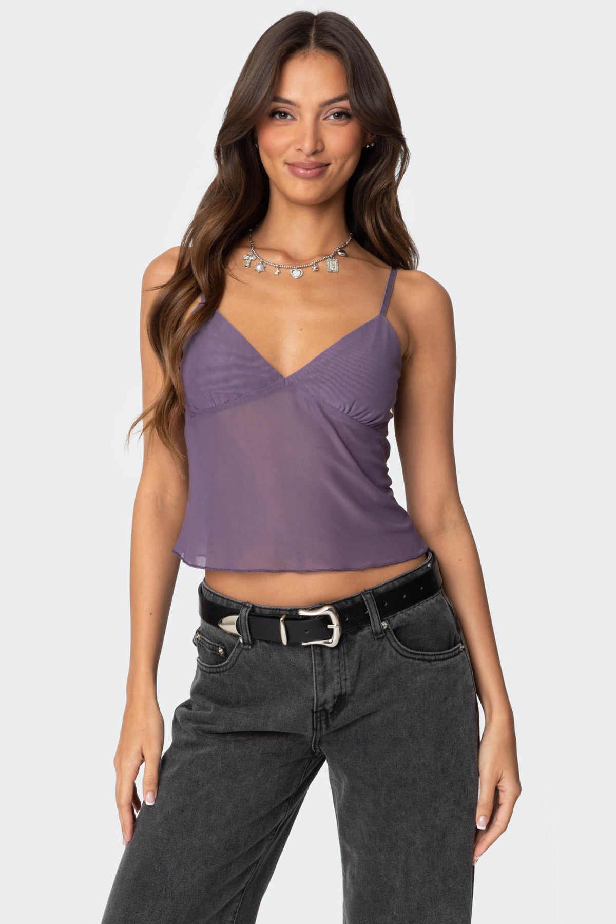 Serafina Sheer Mesh Tank Top-Milans Time